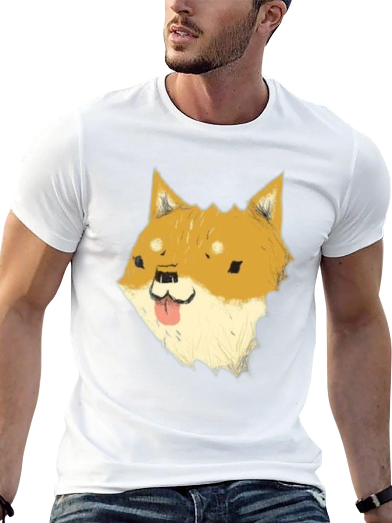 Dog Meme Graphic Tee - Black Cotton T-Shirt