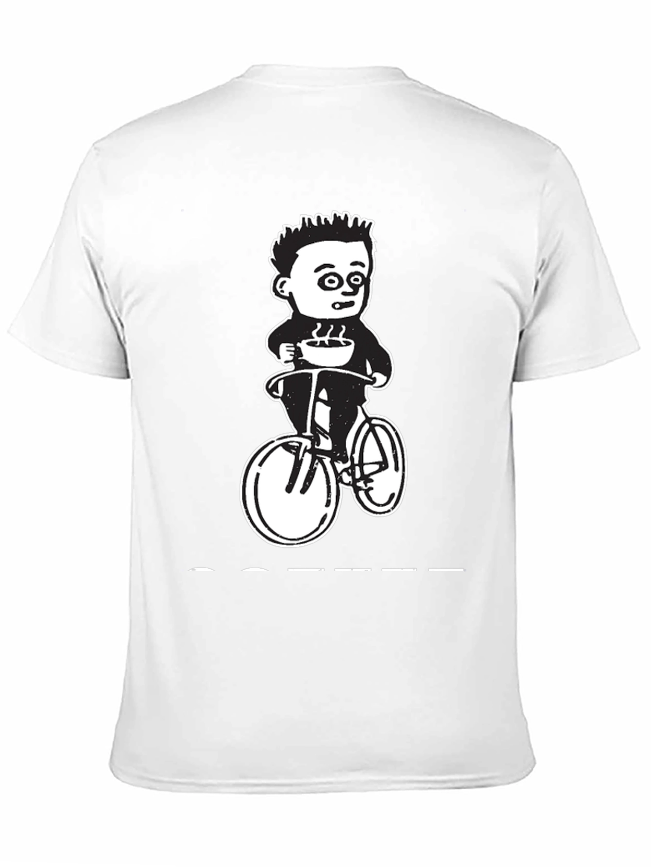 Coffee Ride Graphic Tee - Black Cotton T-Shirt