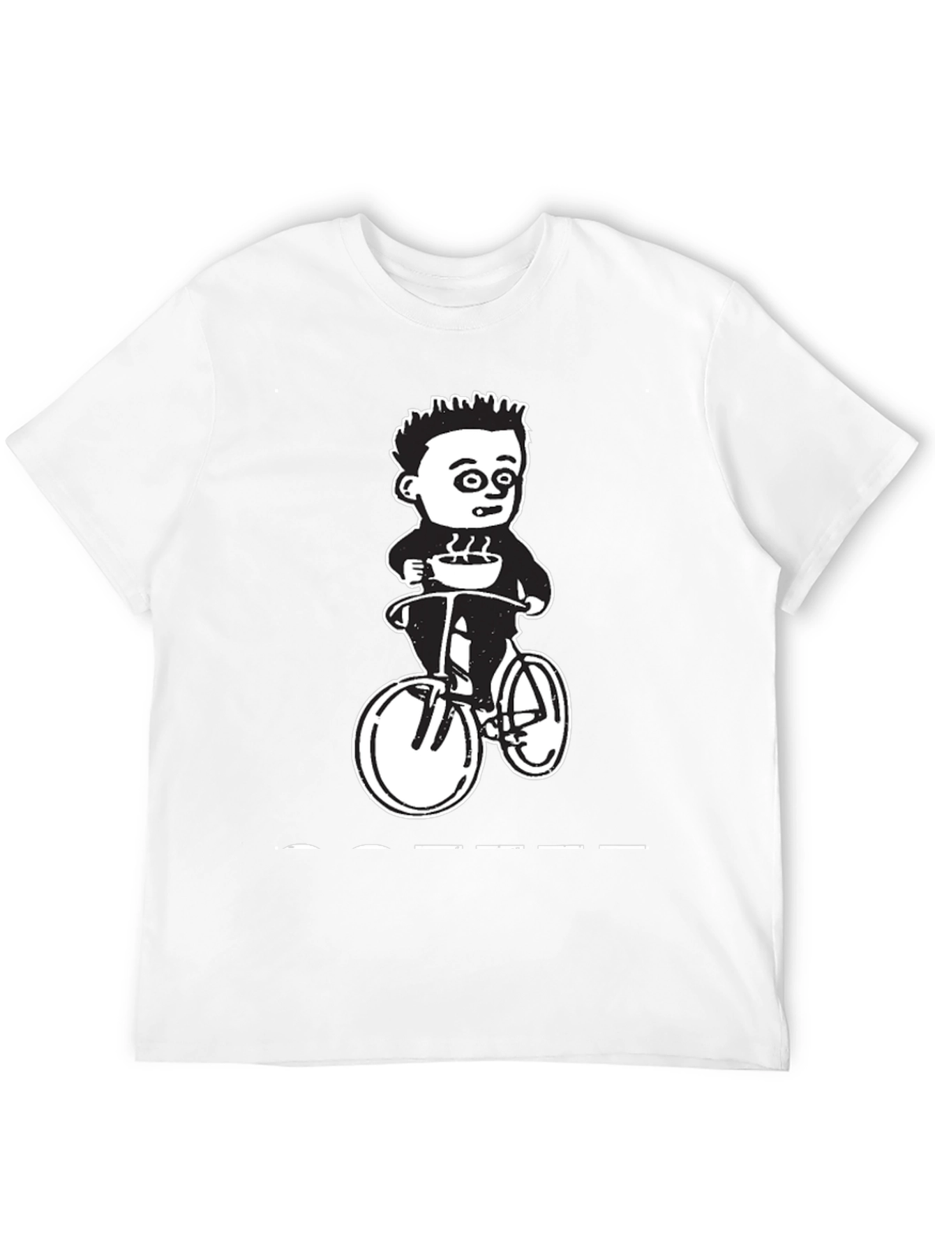 Coffee Ride Graphic Tee - Black Cotton T-Shirt