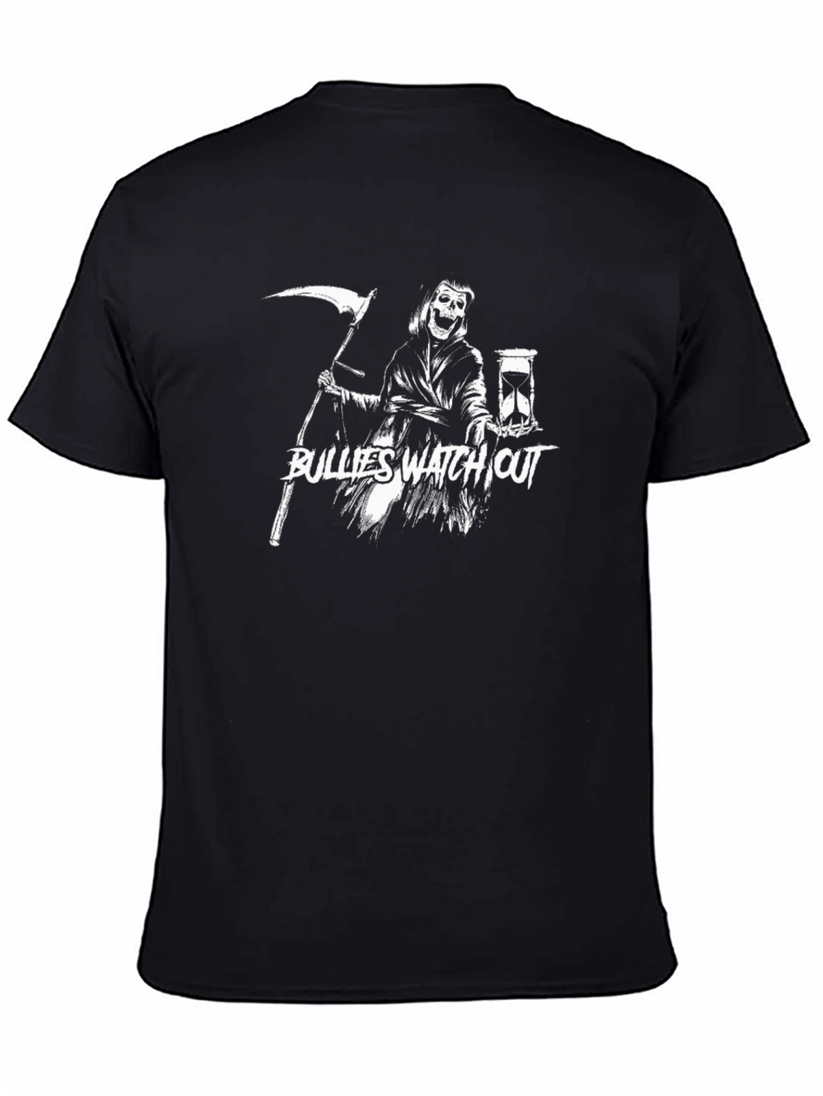 Grim Reaper Bullies Watch Out Graphic T-Shirt