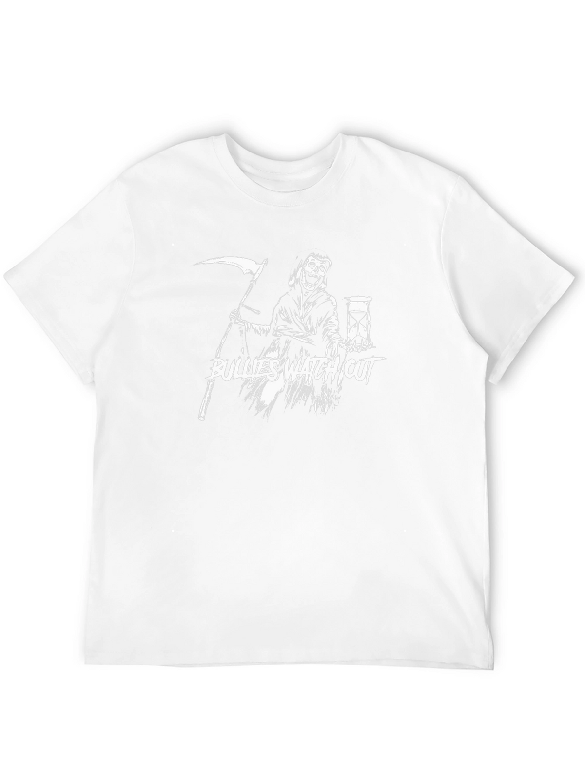 Grim Reaper Bullies Watch Out Graphic T-Shirt