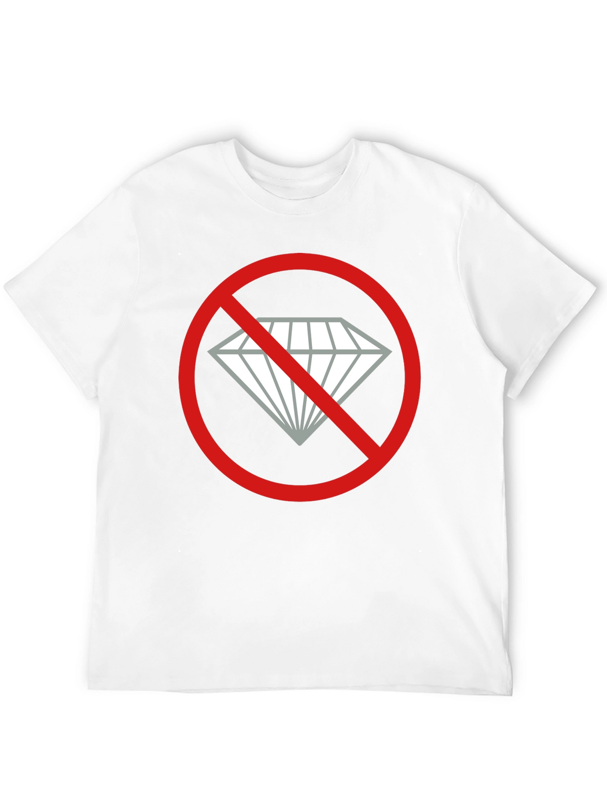 No Diamonds Graphic Tee - Black Cotton T-Shirt