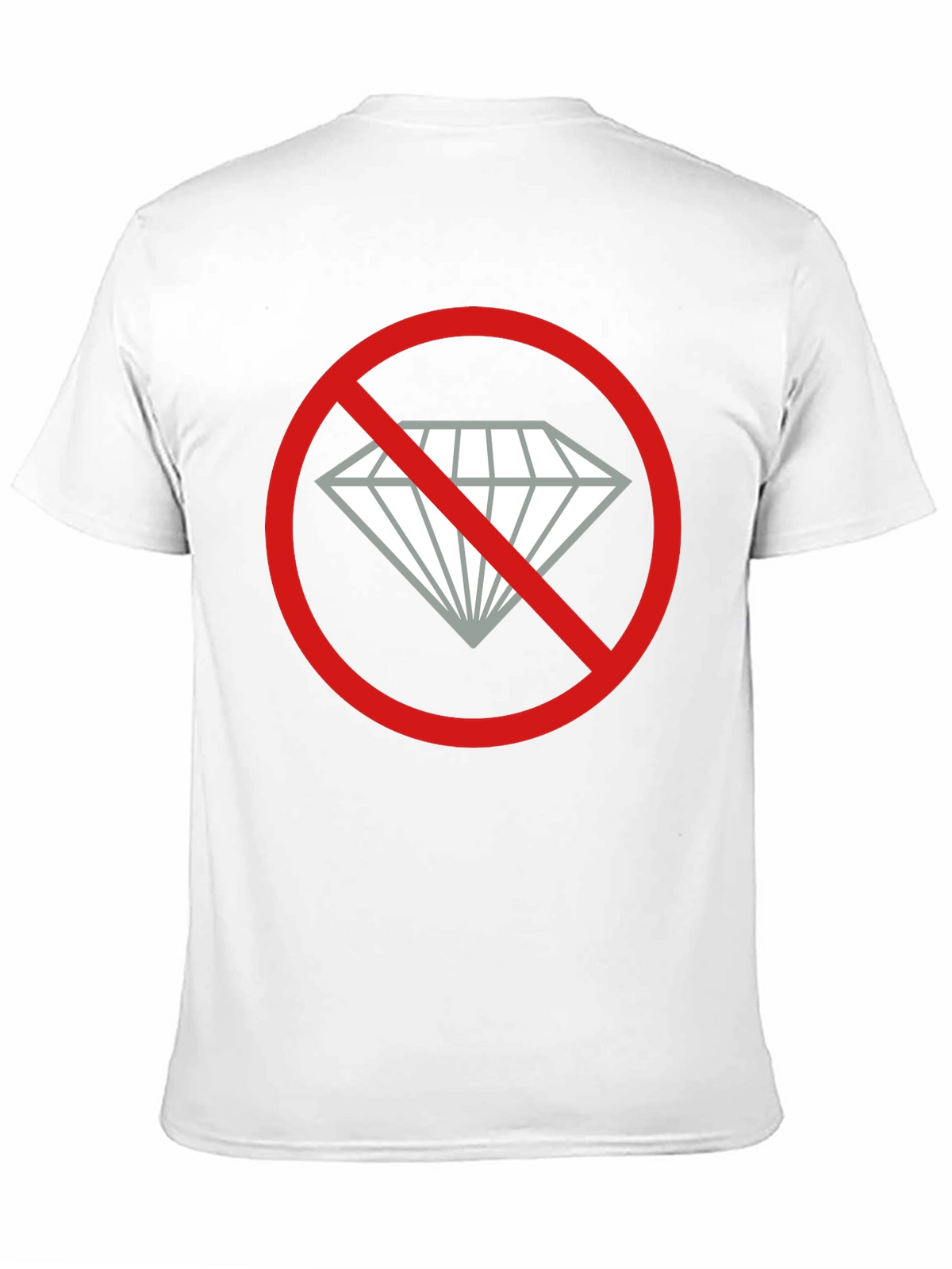 No Diamonds Graphic Tee - Black Cotton T-Shirt