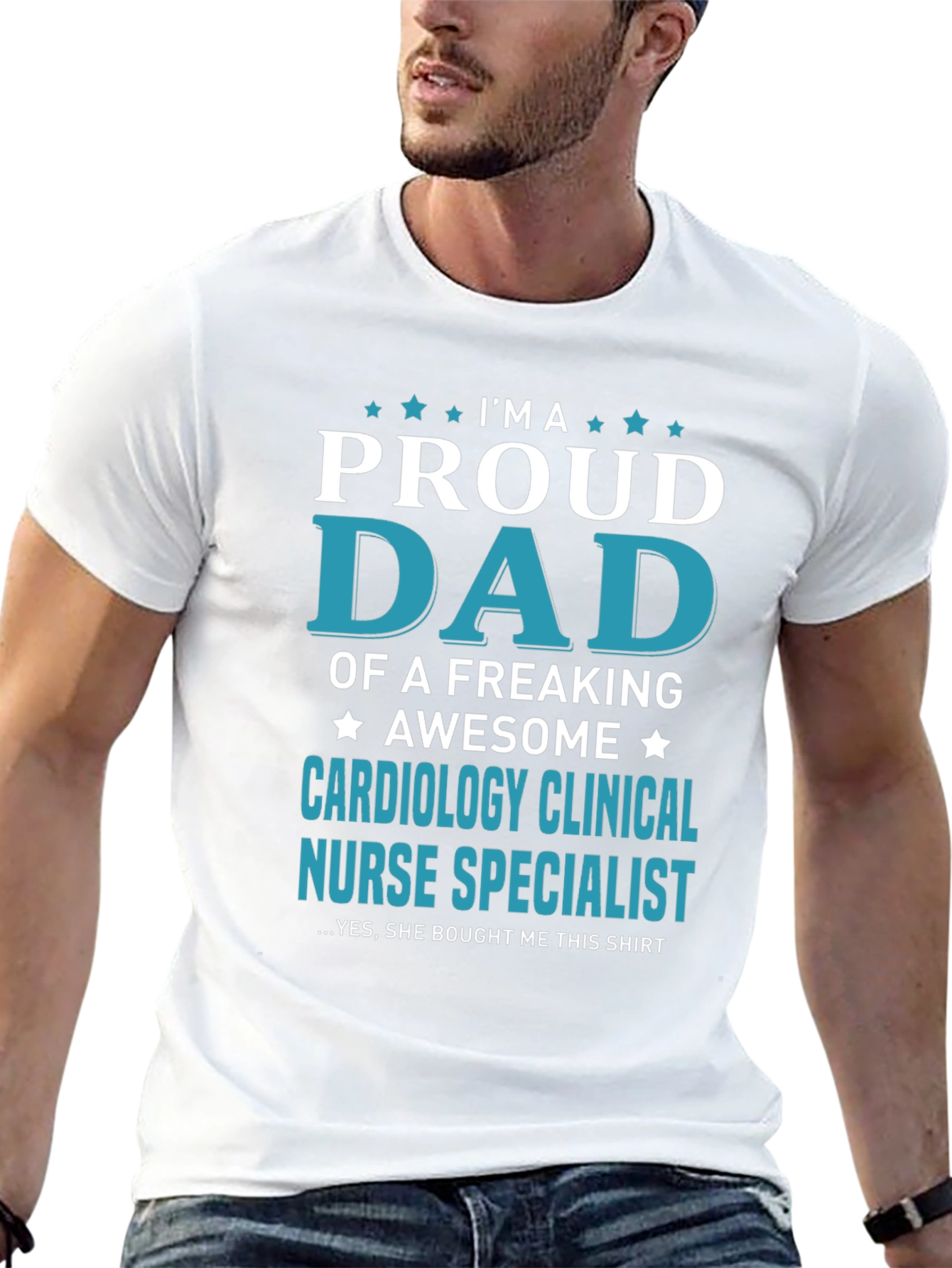 Proud Dad Cardiology Clinical Nurse Specialist T-Shirt