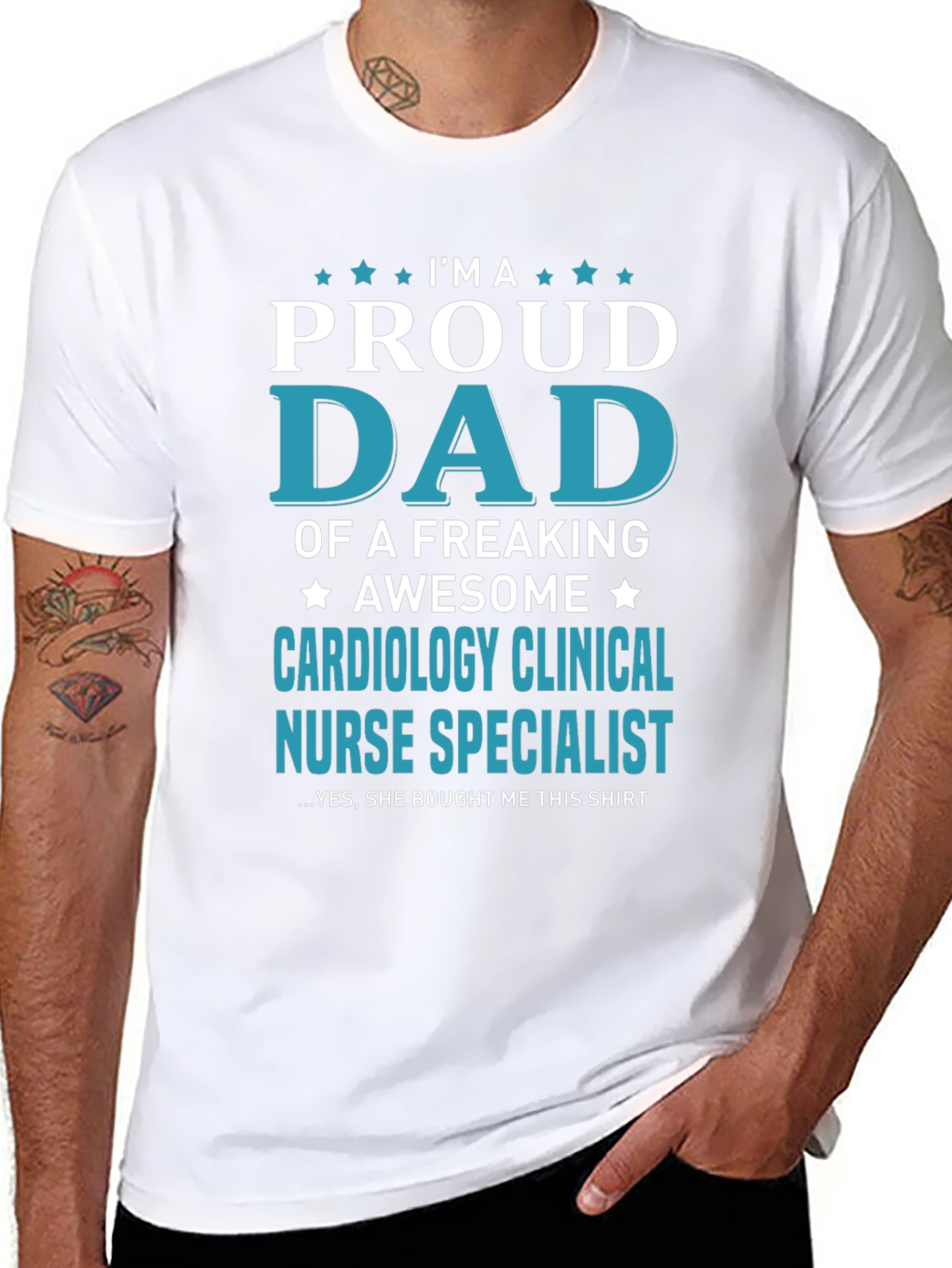 Proud Dad Cardiology Clinical Nurse Specialist T-Shirt