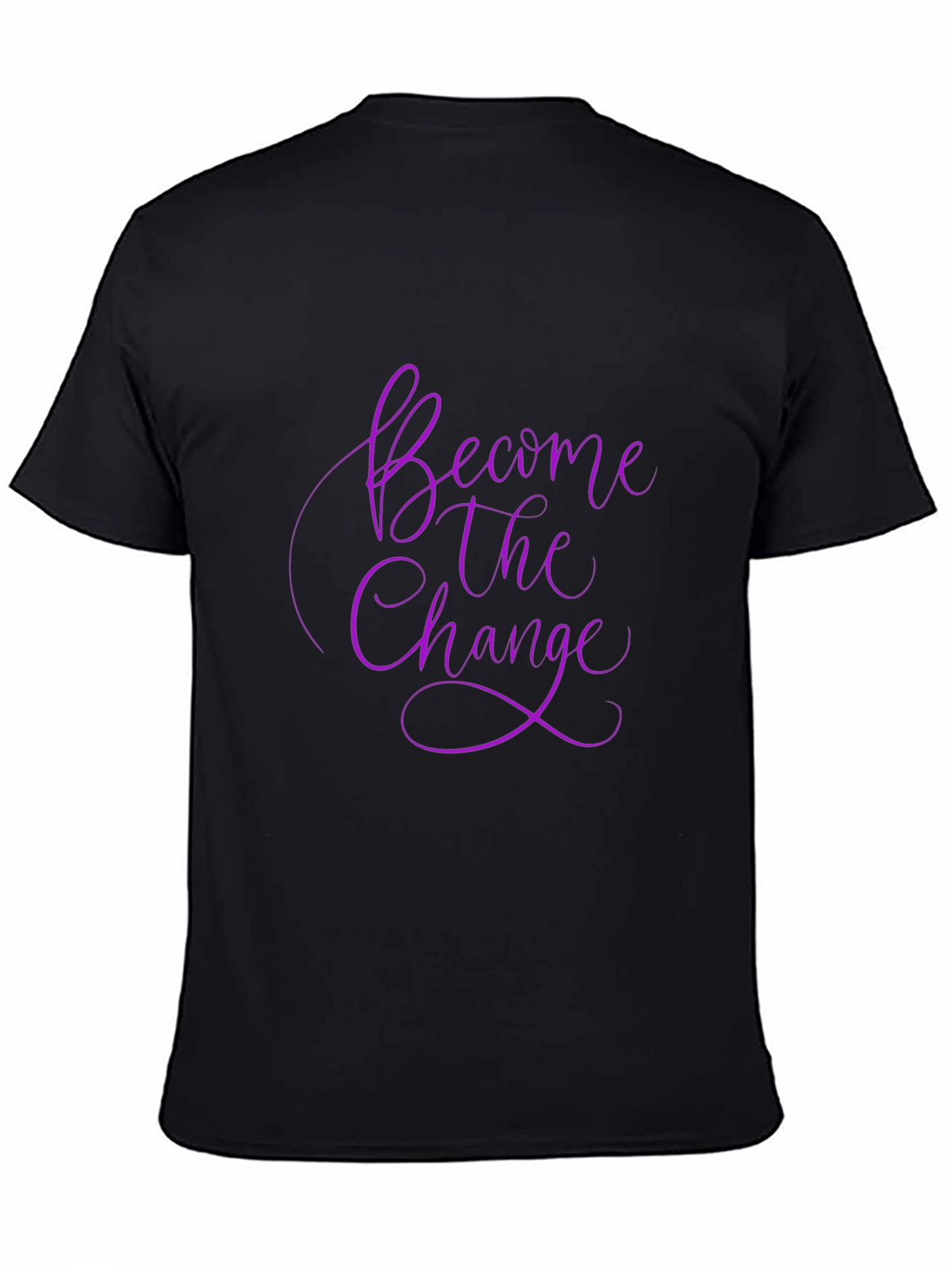 Become The Change Black Graphic Tee Shirt