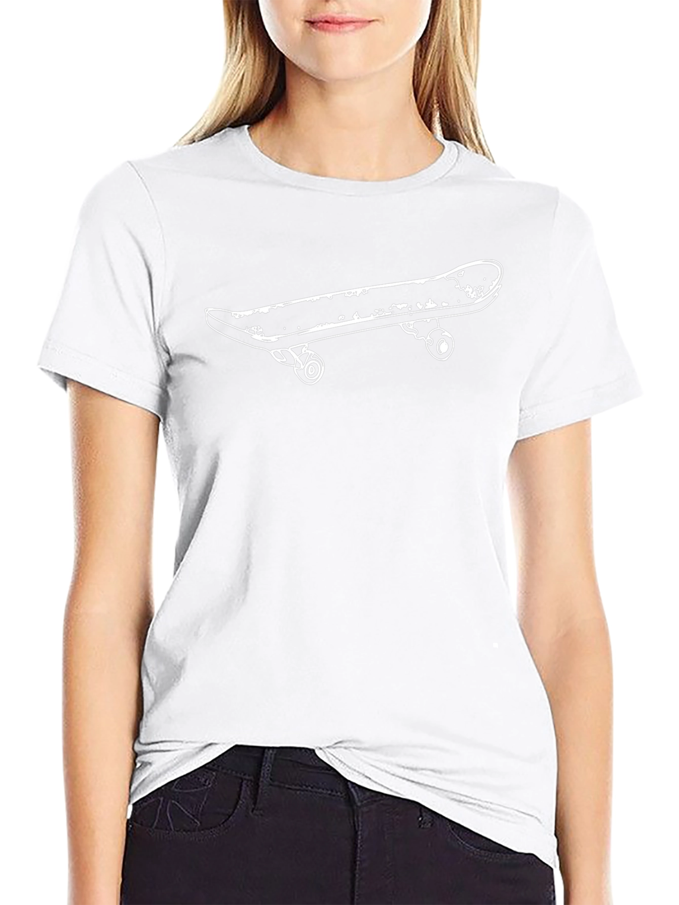 Skateboard Graphic Tee - Cool Black Shirt
