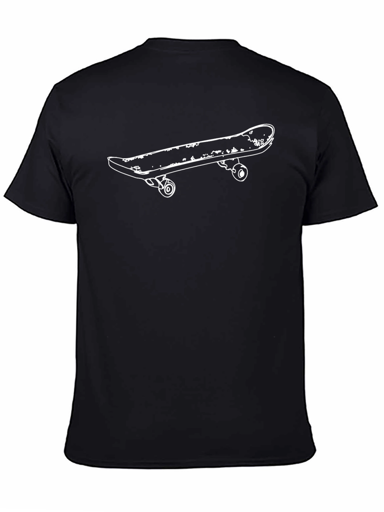 Skateboard Graphic Tee - Cool Black Shirt