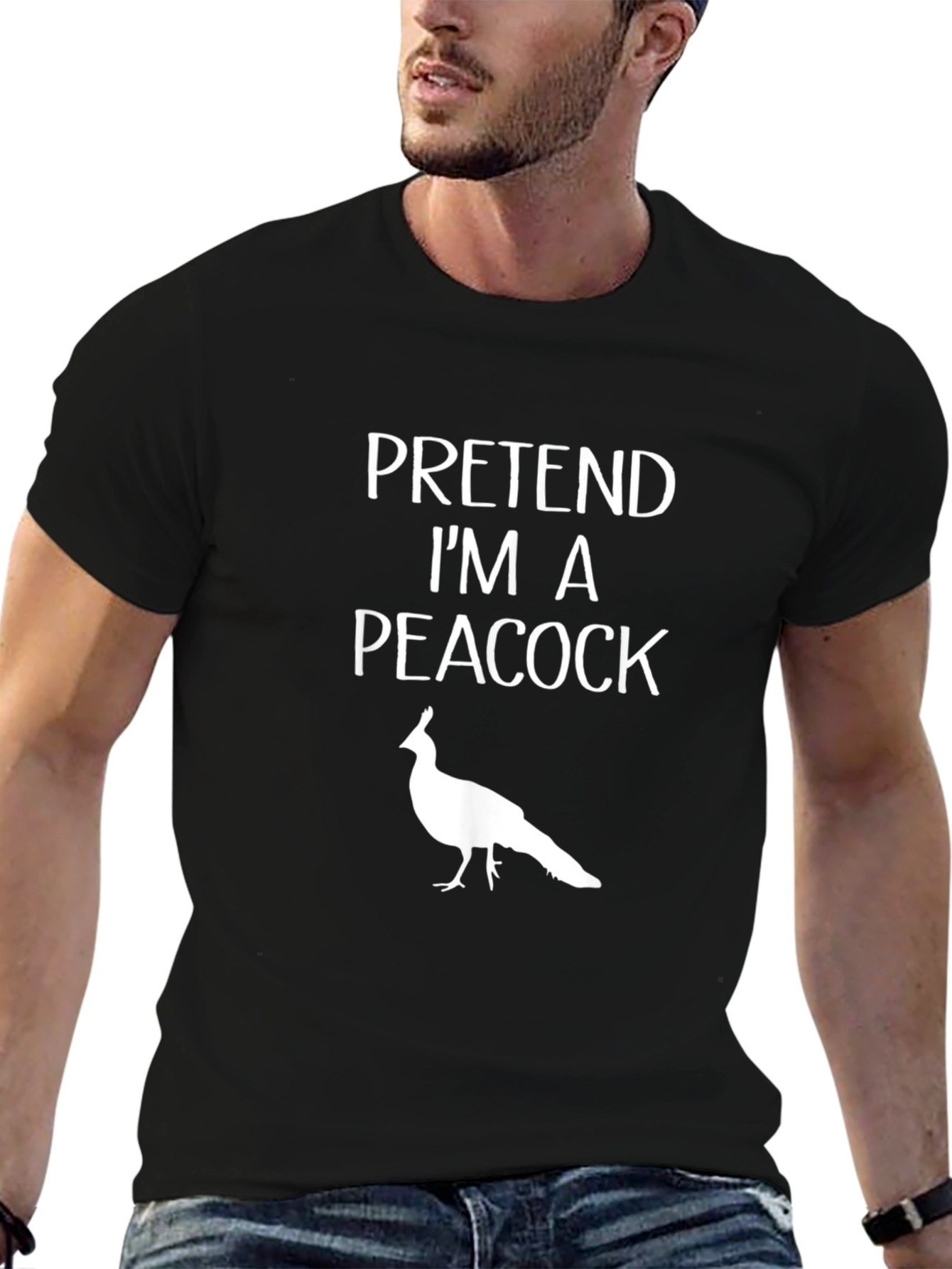 Pretend Im A Peacock Graphic T-Shirt