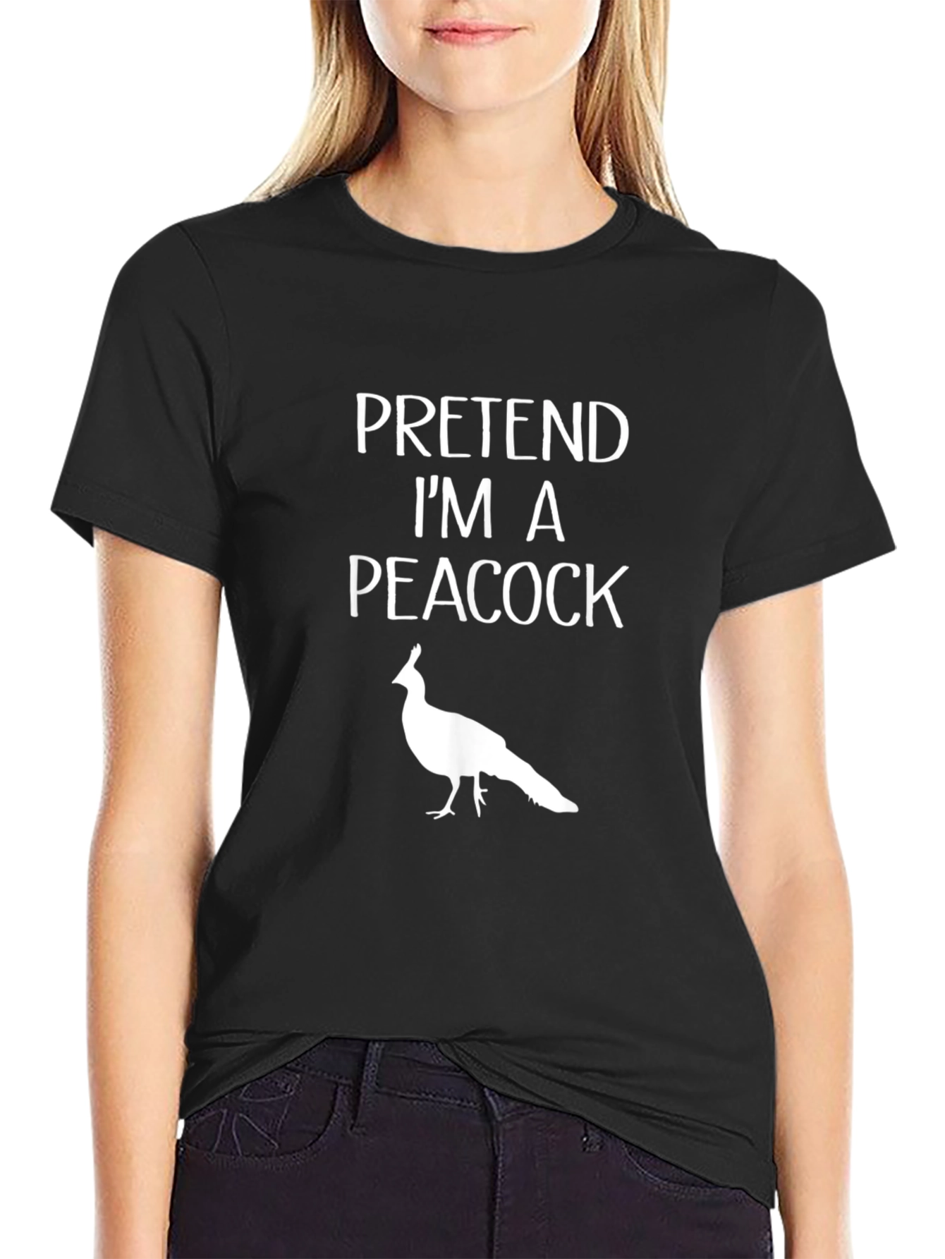Pretend Im A Peacock Graphic T-Shirt