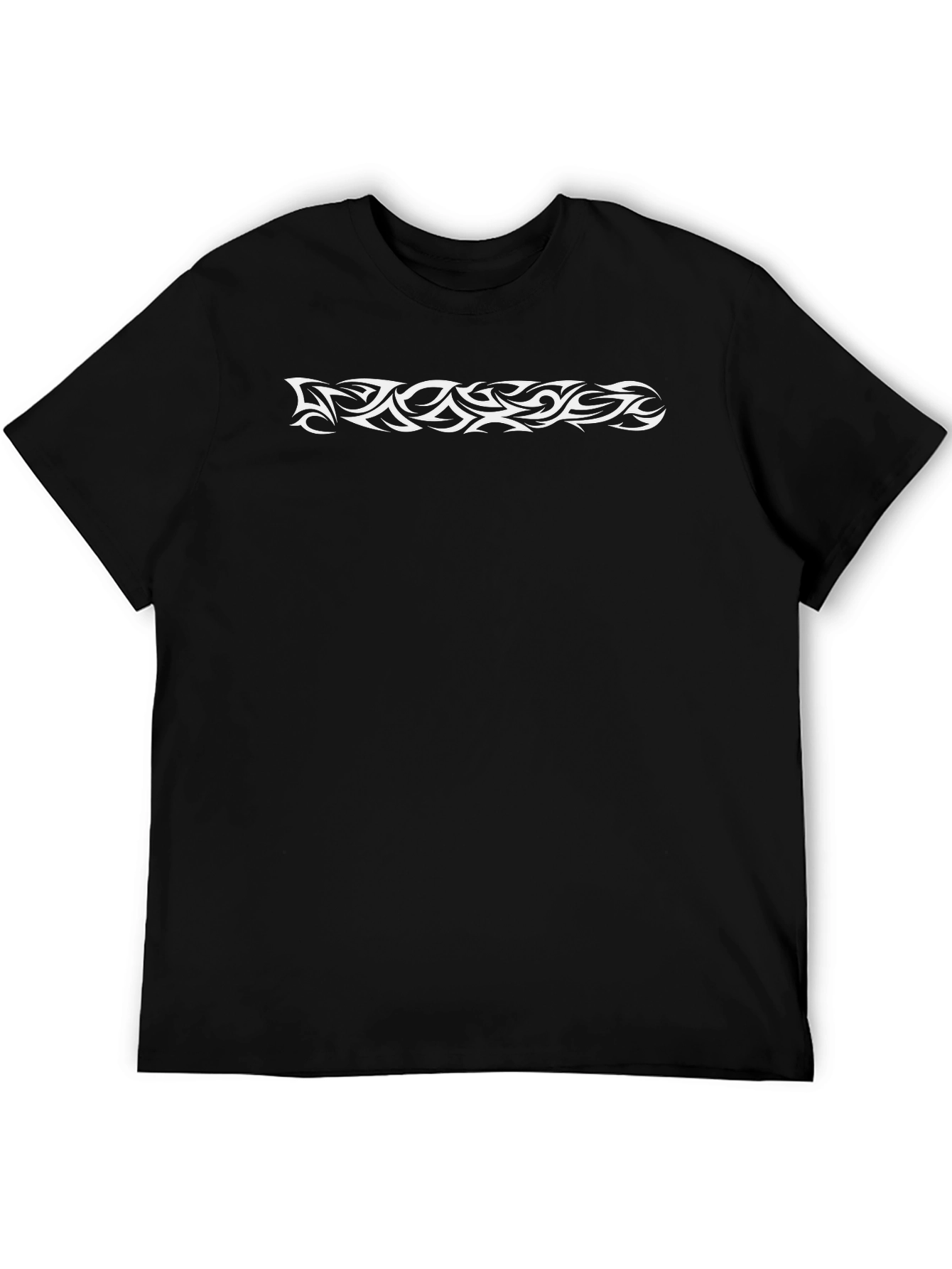Tribal Design Black T-Shirt