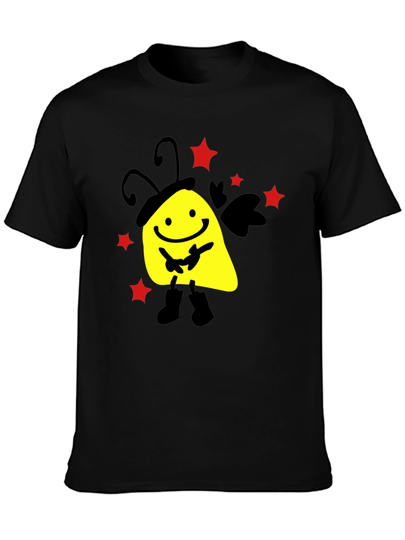 Smiley Face Black T-Shirt