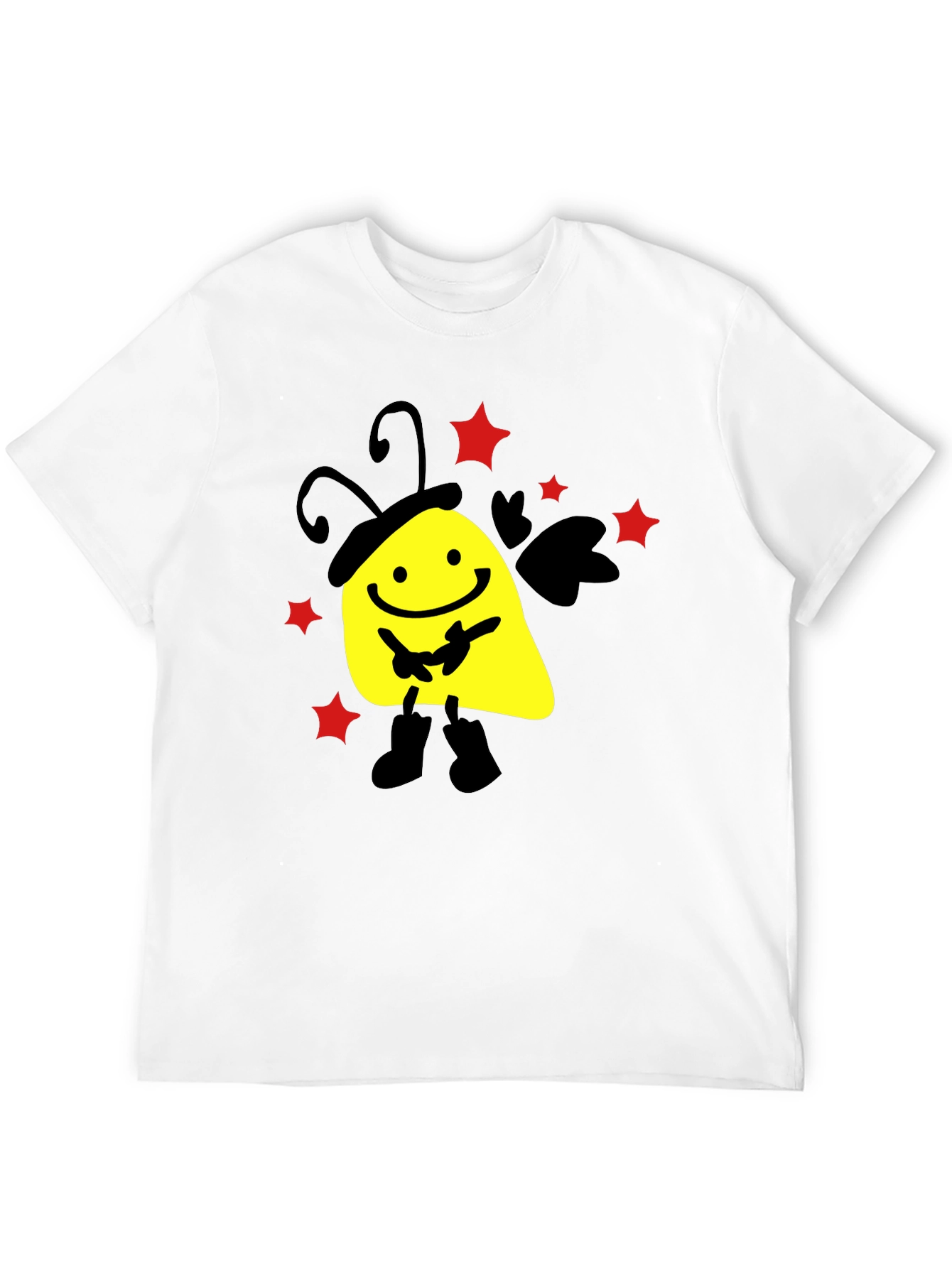Smiley Face Black T-Shirt