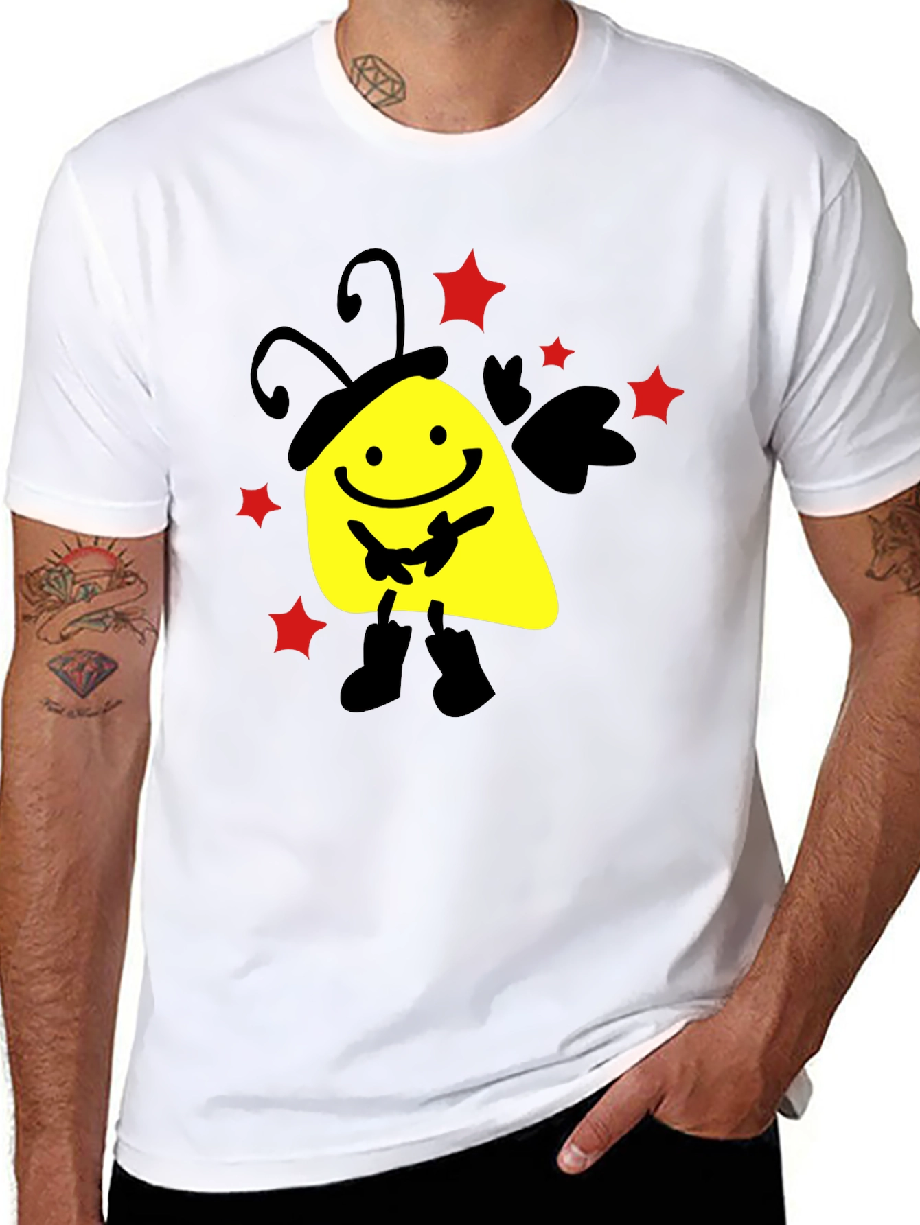 Smiley Face Black T-Shirt