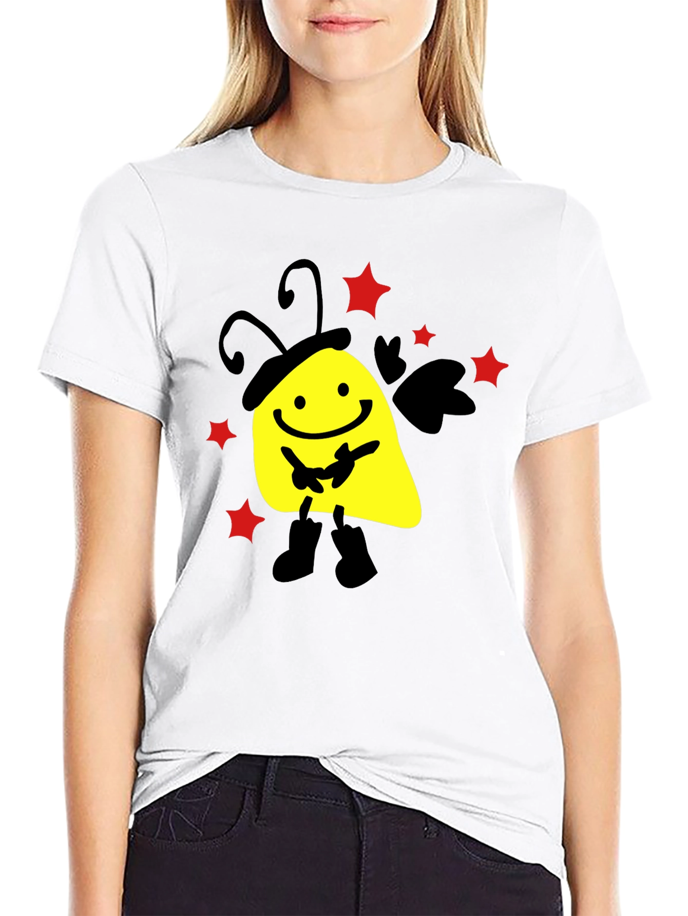 Smiley Face Black T-Shirt