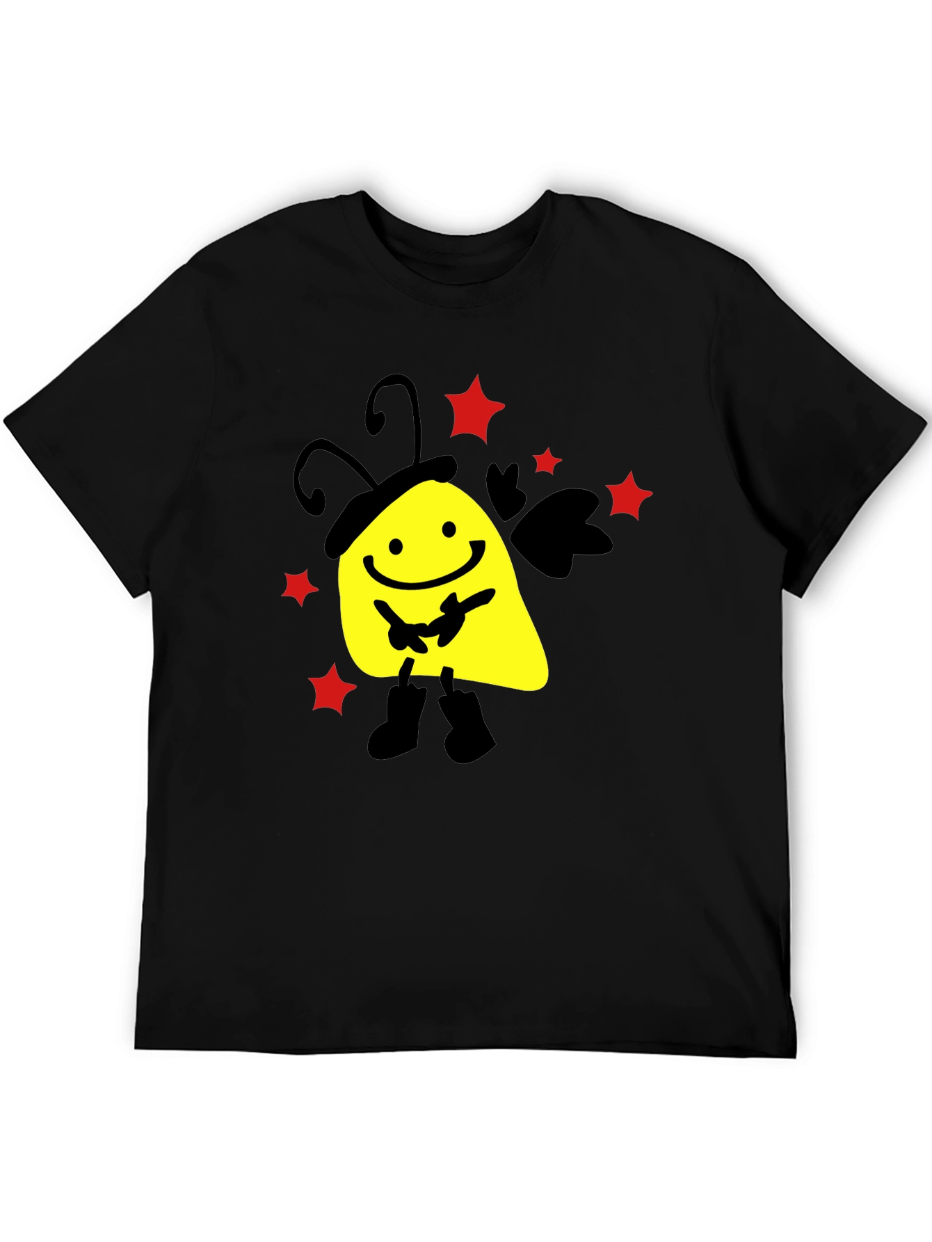 Smiley Face Black T-Shirt