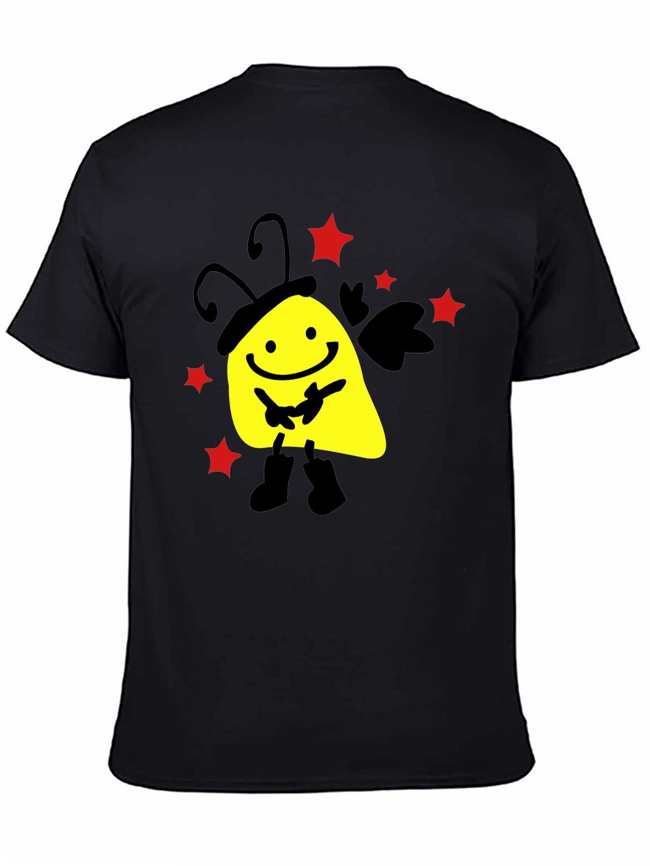 Smiley Face Black T-Shirt