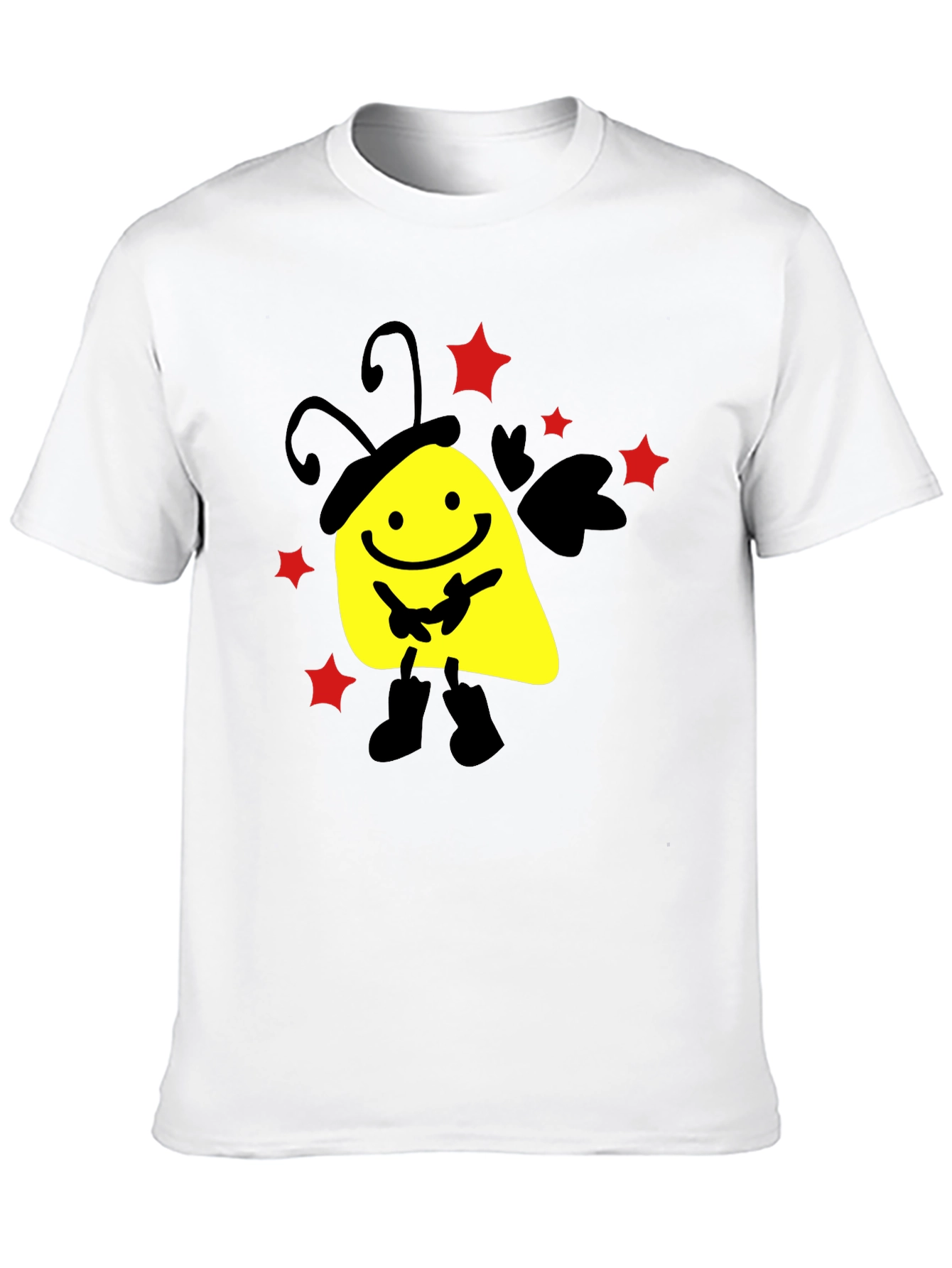Smiley Face Black T-Shirt