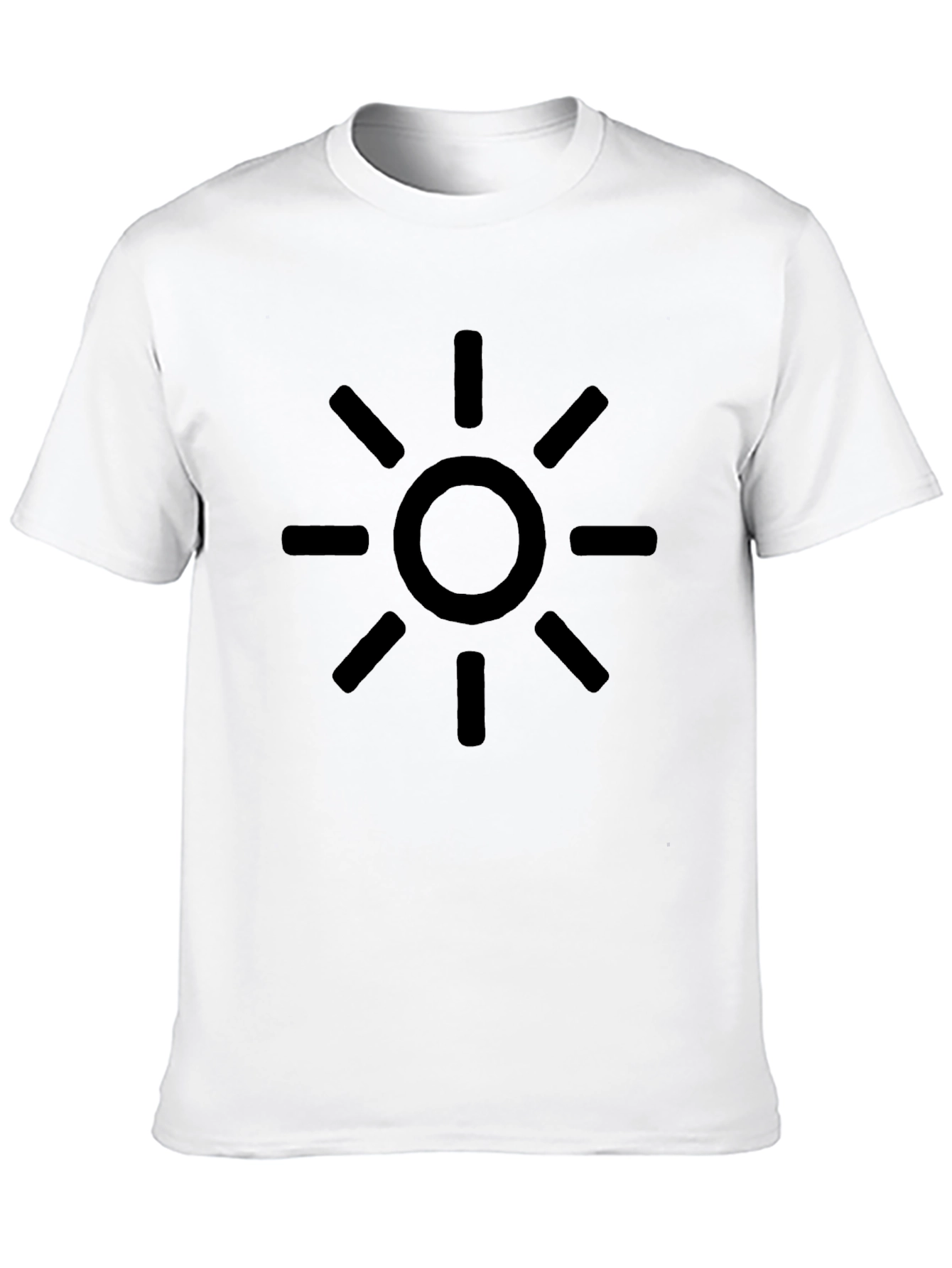 Sun Graphic Black T-Shirt - Casual Style