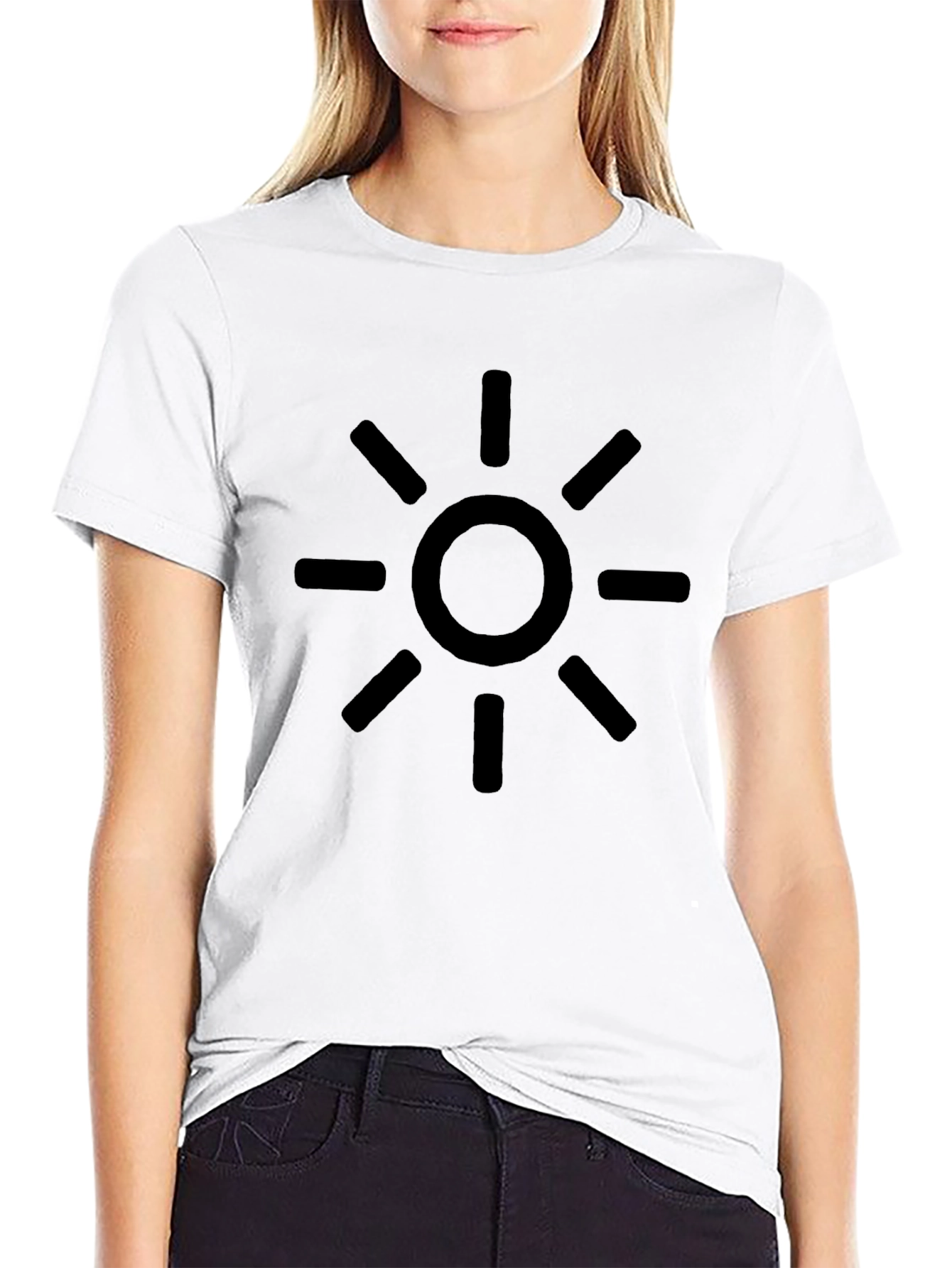 Sun Graphic Black T-Shirt - Casual Style