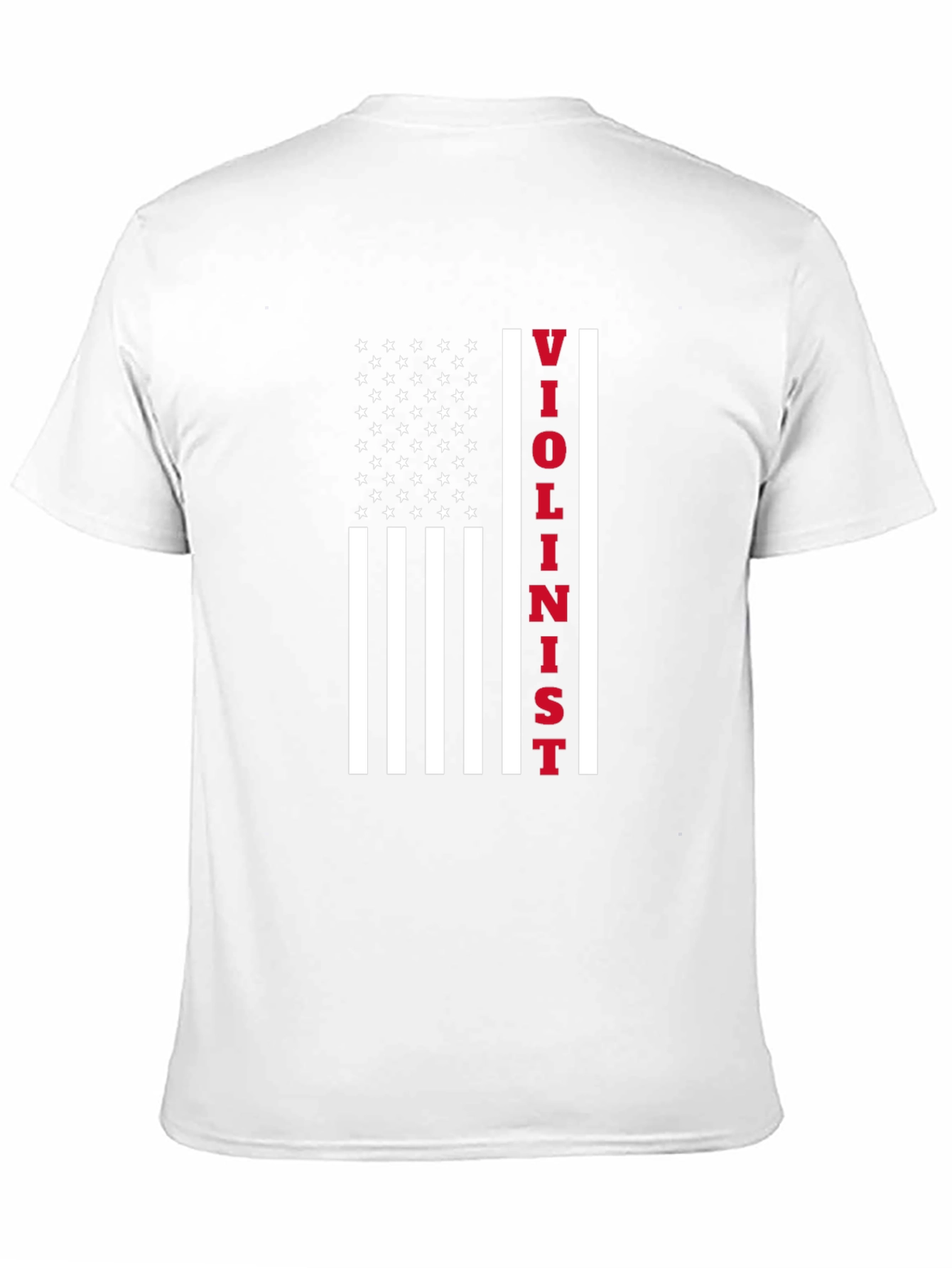 Violinist USA Flag T-Shirt - Patriotic Music Tee
