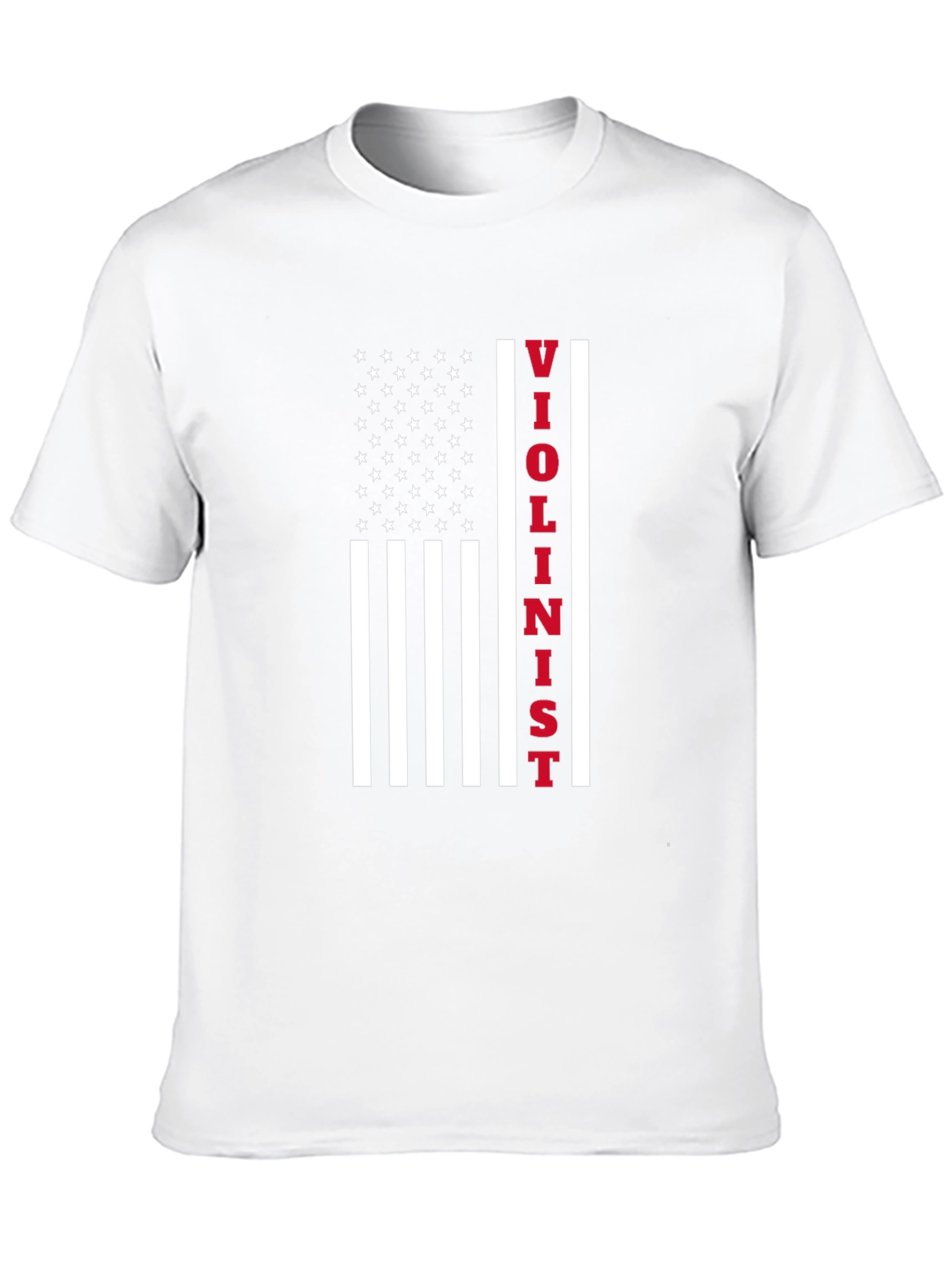 Violinist USA Flag T-Shirt - Patriotic Music Tee