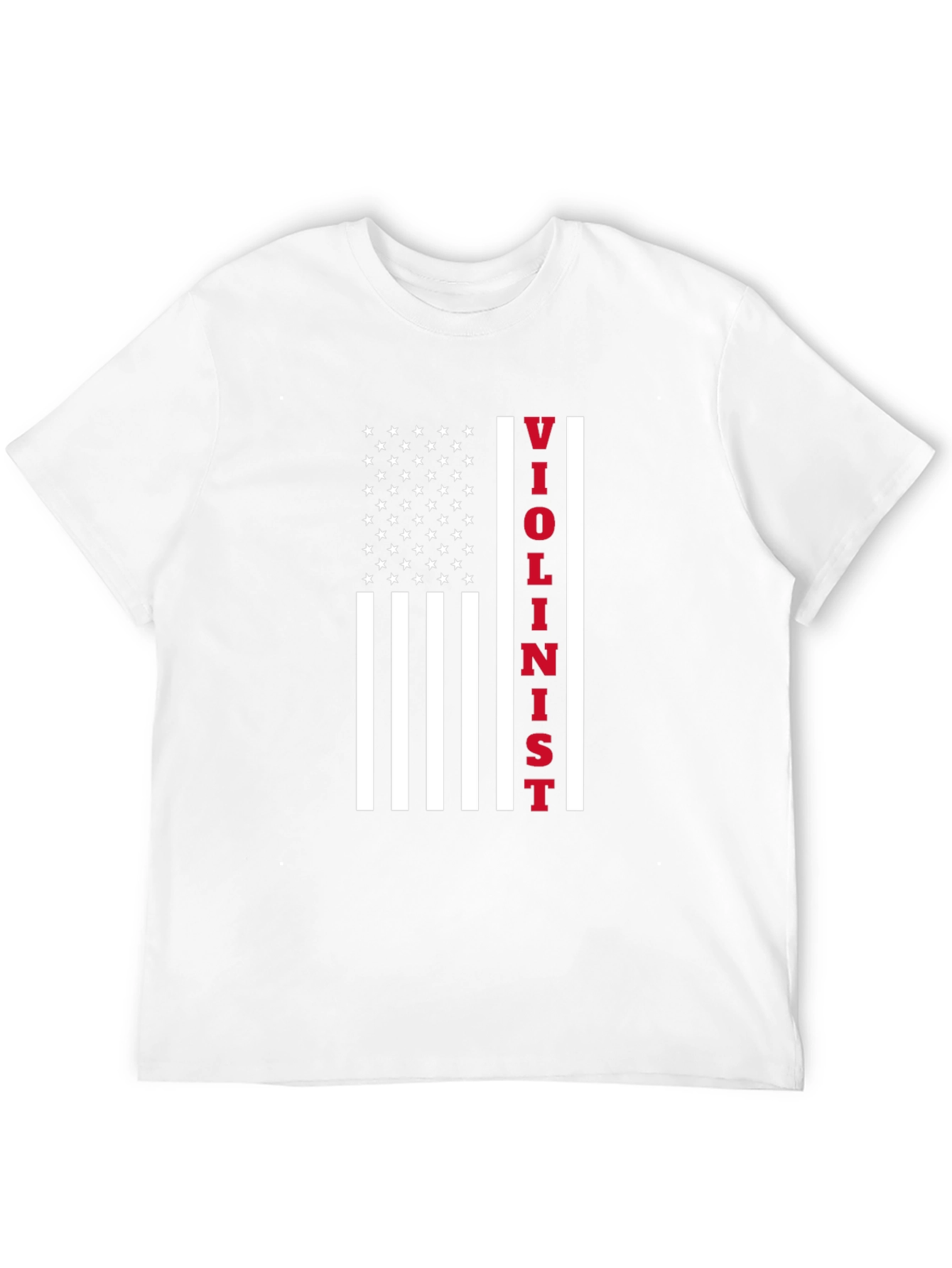 Violinist USA Flag T-Shirt - Patriotic Music Tee