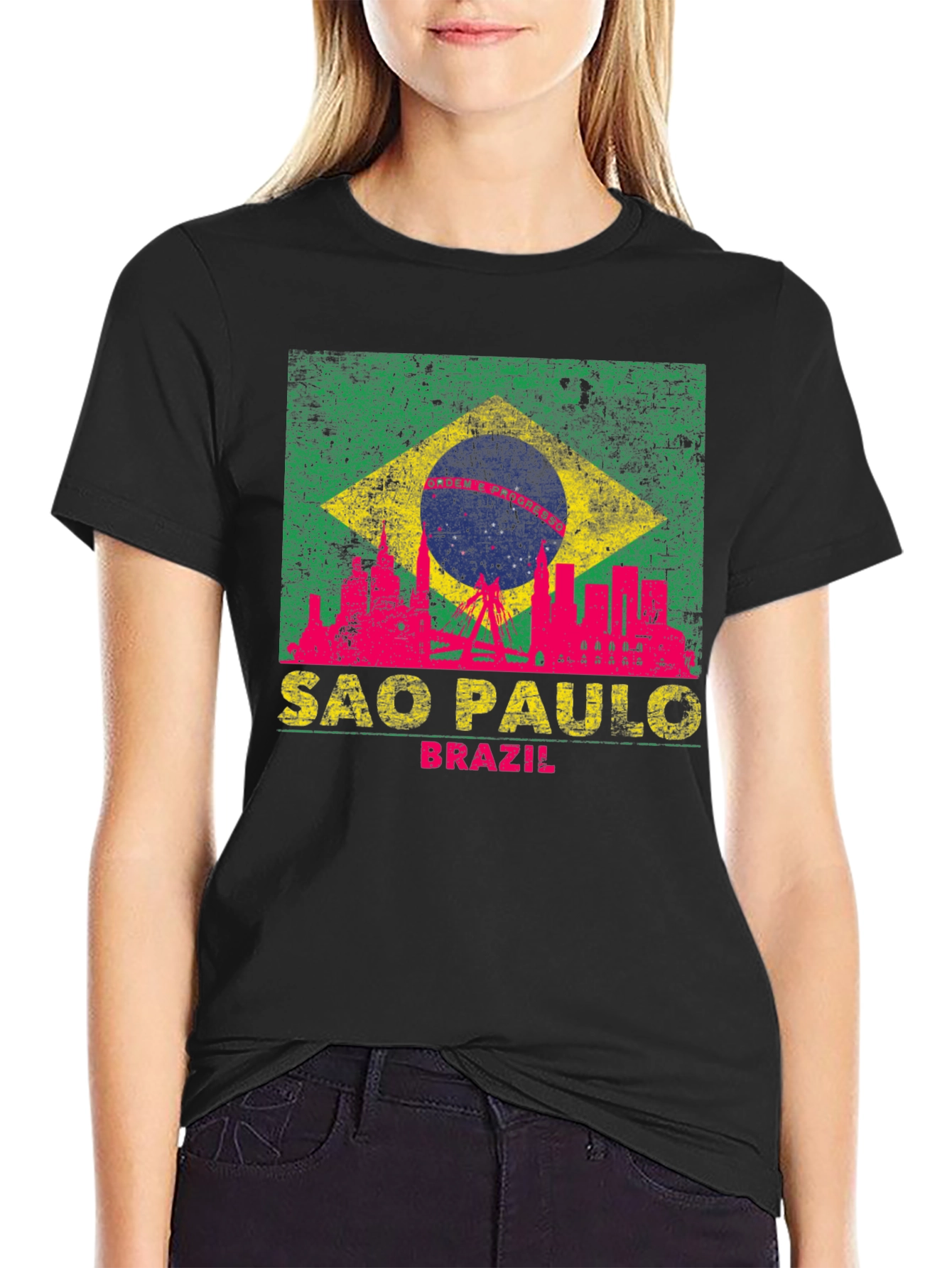 Sao Paulo Brazil T-Shirt - City Skyline Design