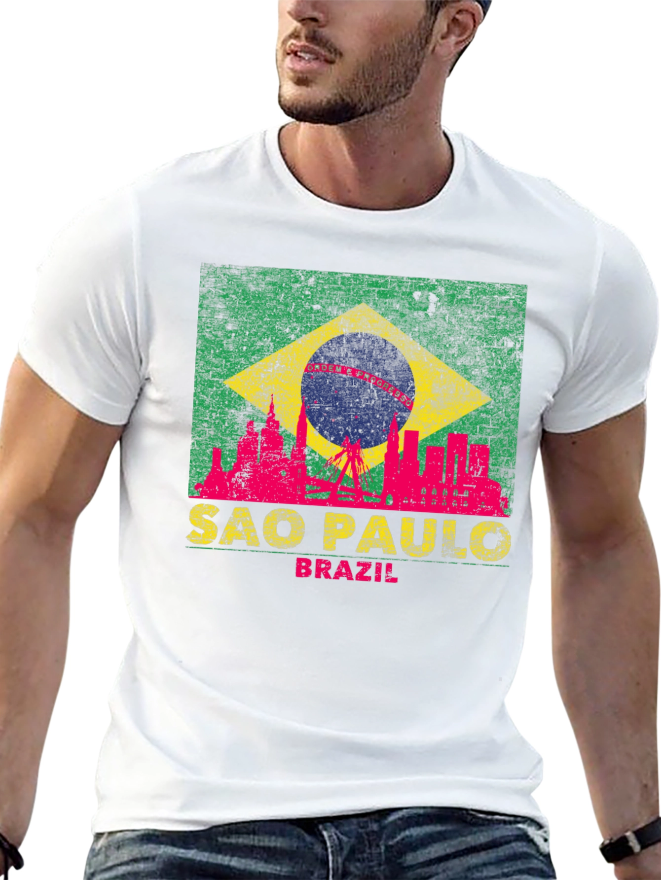Sao Paulo Brazil T-Shirt - City Skyline Design