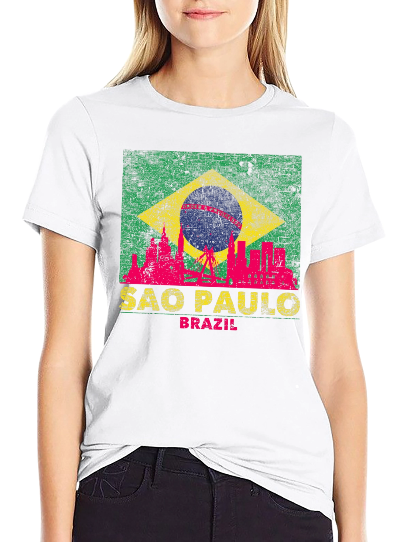 Sao Paulo Brazil T-Shirt - City Skyline Design