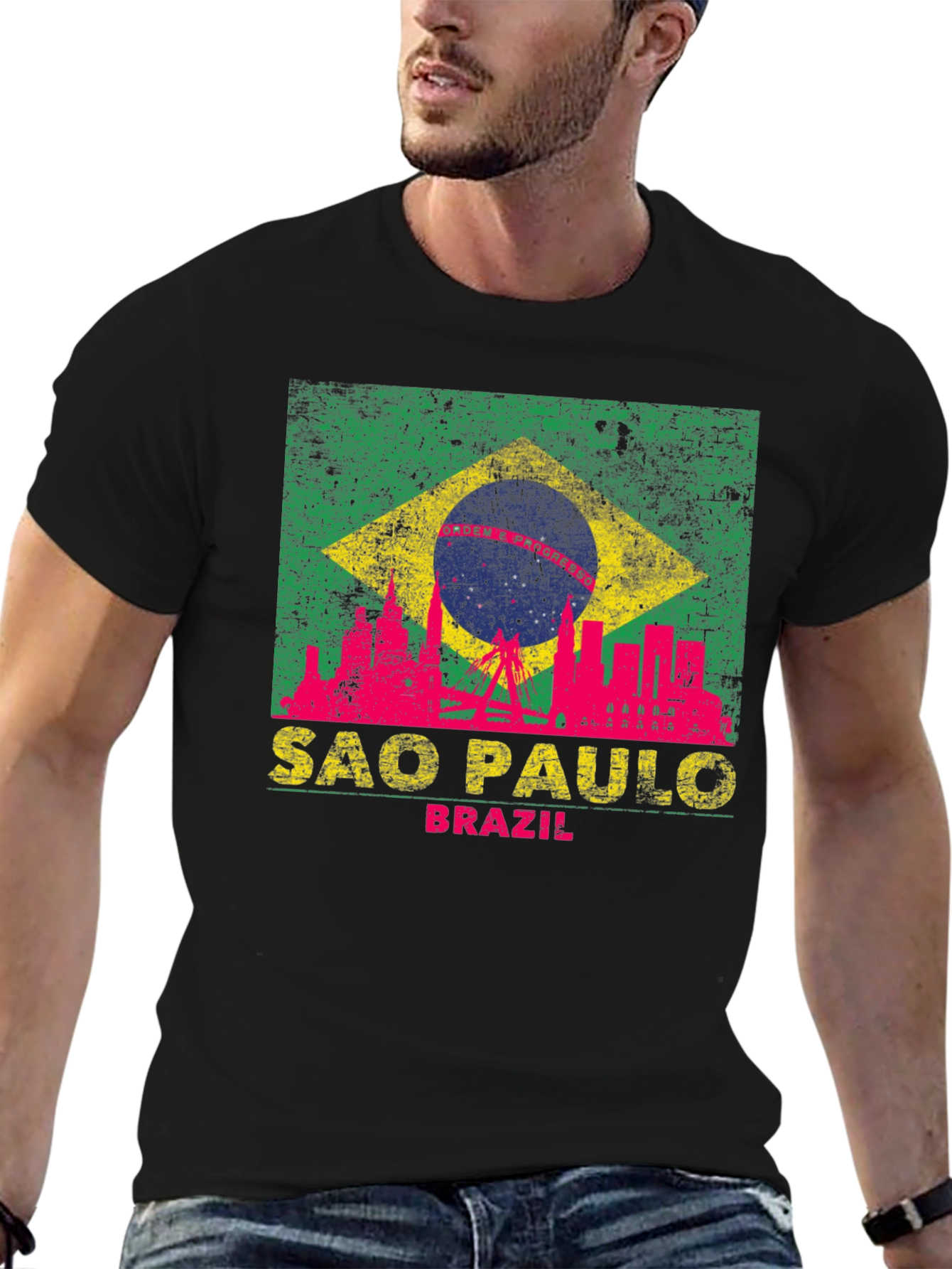 Sao Paulo Brazil T-Shirt - City Skyline Design
