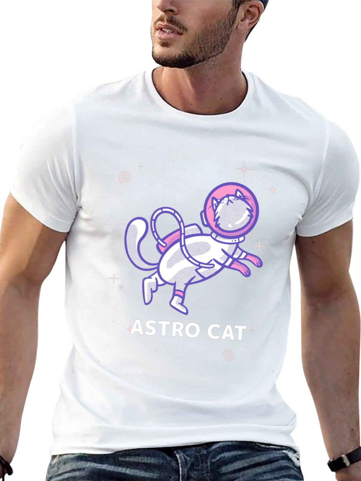 Astro Cat T-Shirt - Space Adventure Tee