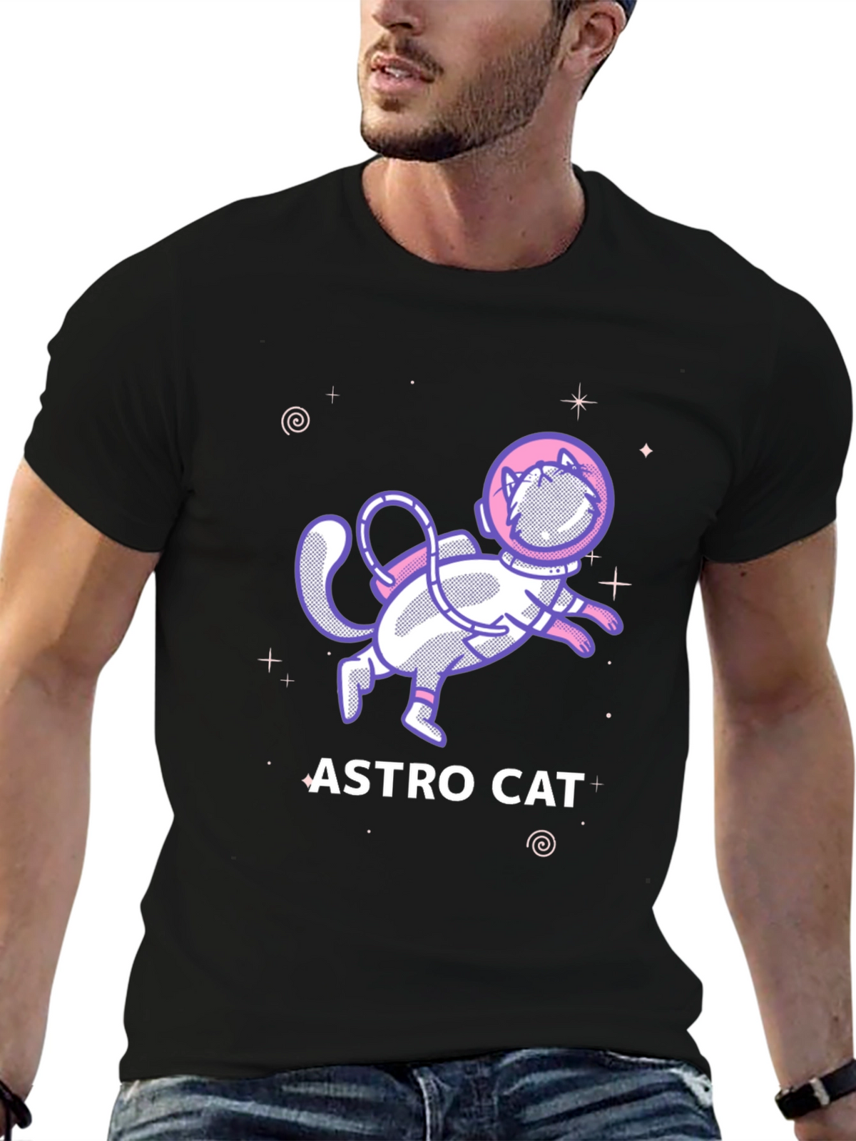 Astro Cat T-Shirt - Space Adventure Tee