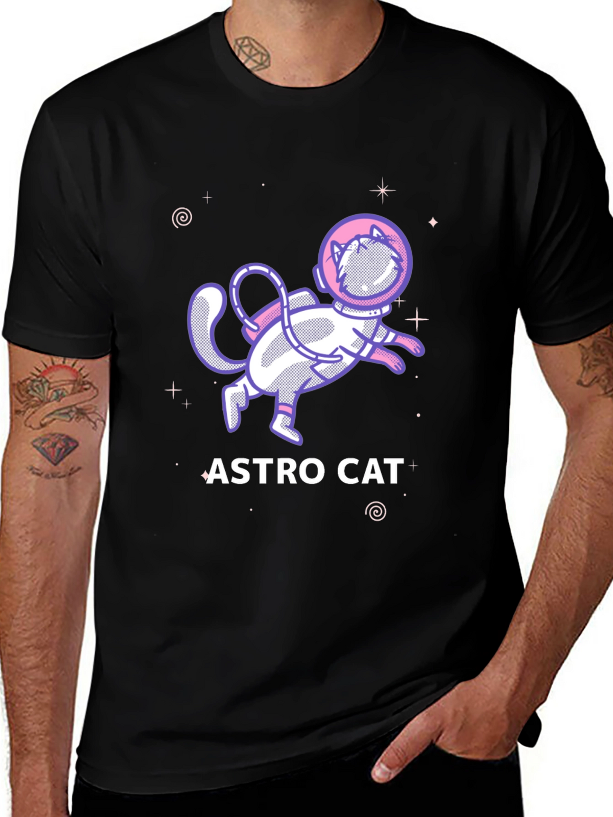 Astro Cat T-Shirt - Space Adventure Tee