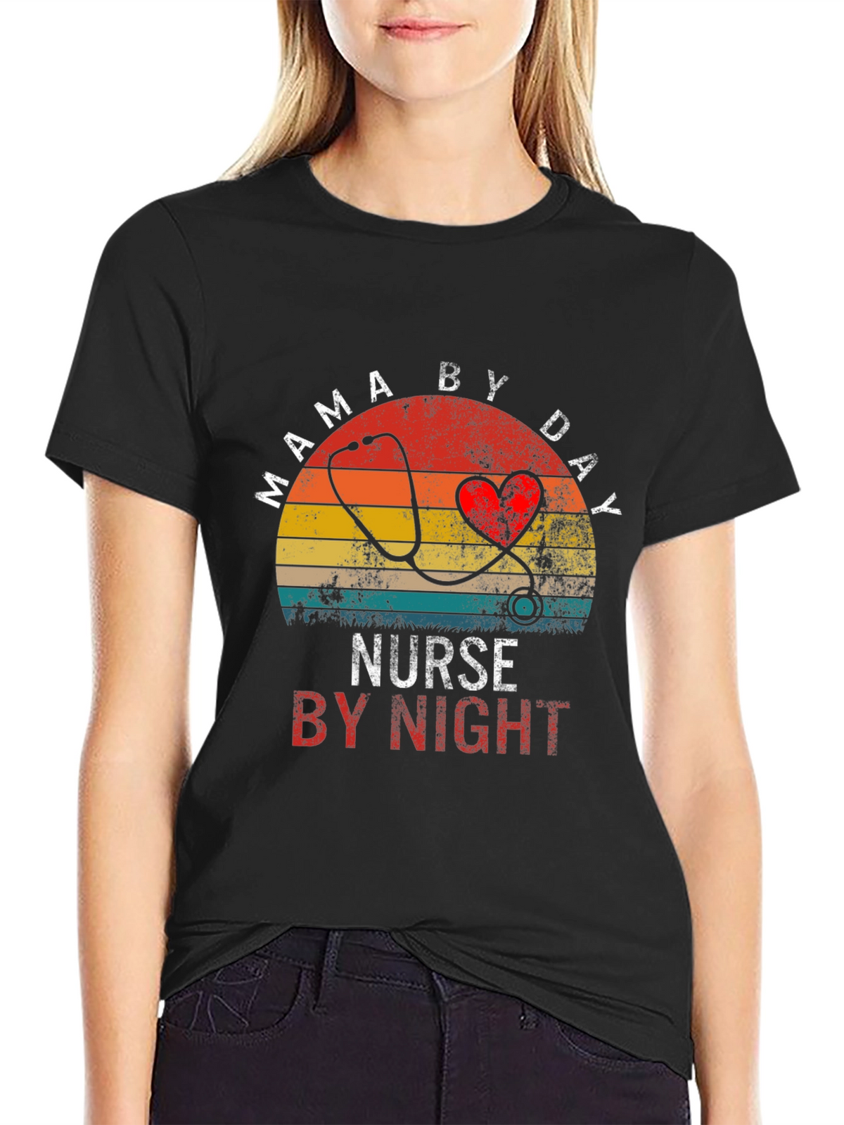 Mama By Day Nurse By Night T-Shirt
