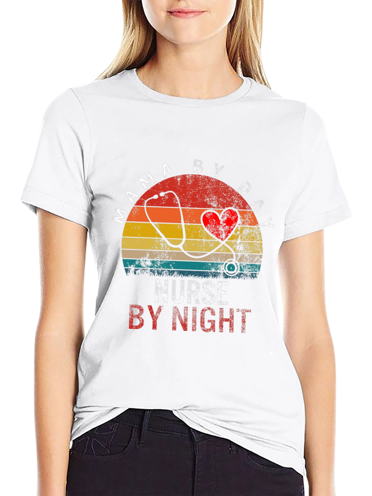Mama By Day Nurse By Night T-Shirt