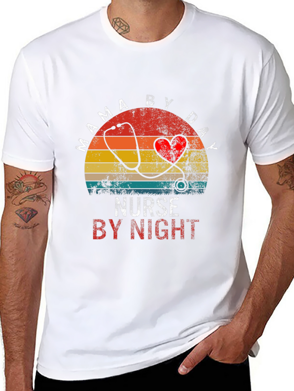 Mama By Day Nurse By Night T-Shirt