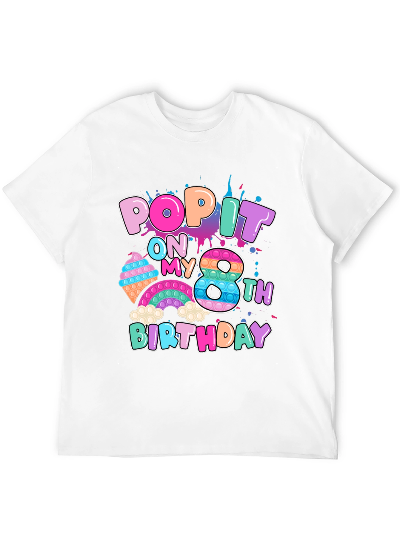 Pop It On My 8th Birthday T-Shirt