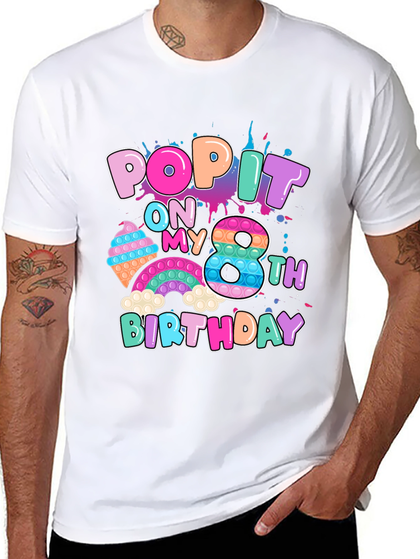 Pop It On My 8th Birthday T-Shirt