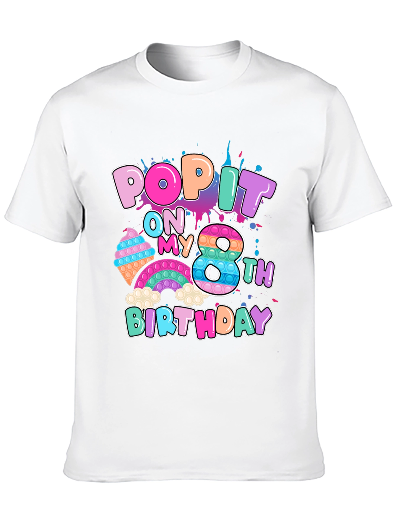 Pop It On My 8th Birthday T-Shirt