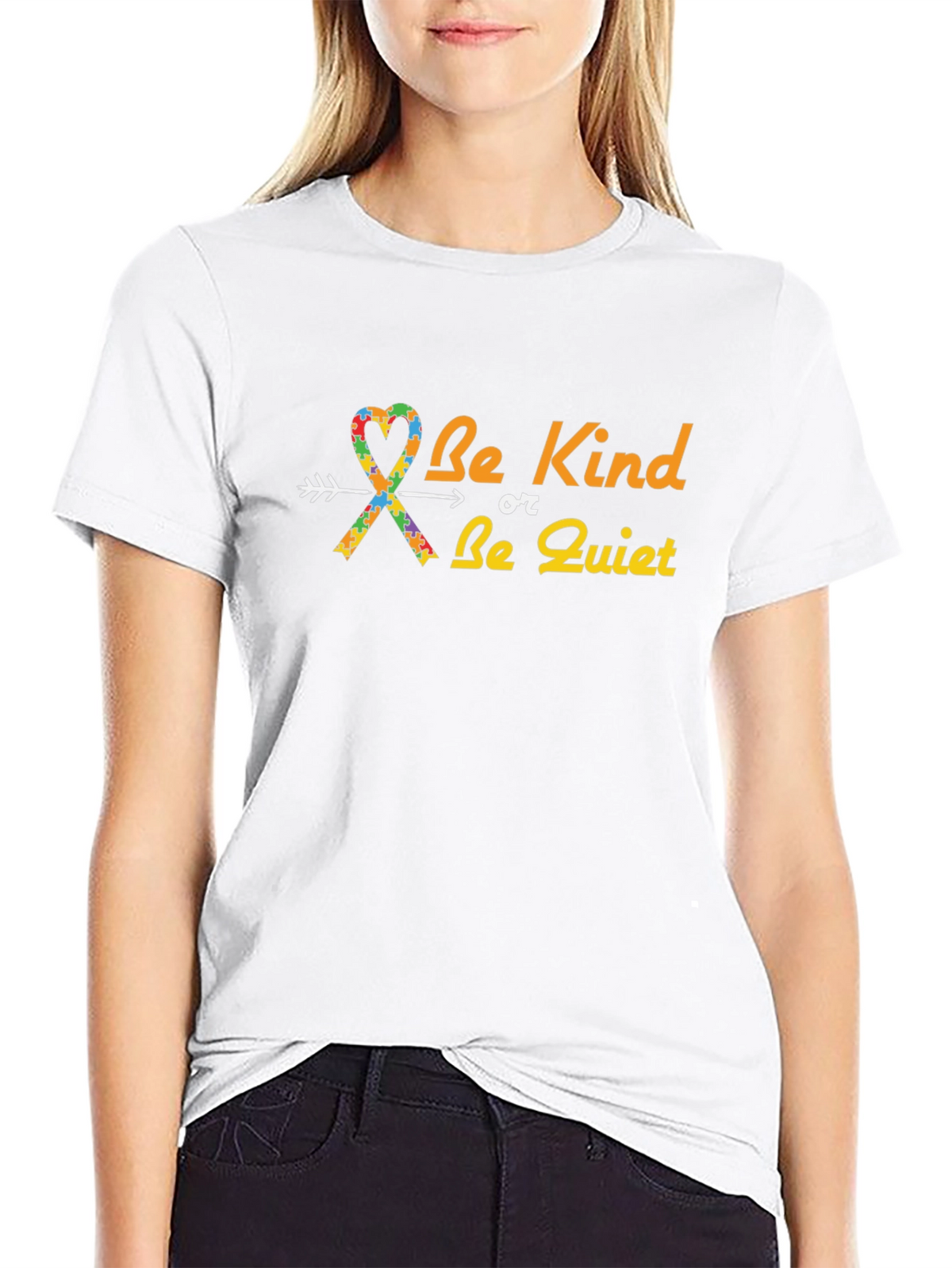 Be Kind Or Be Quiet T-Shirt Autism Awareness