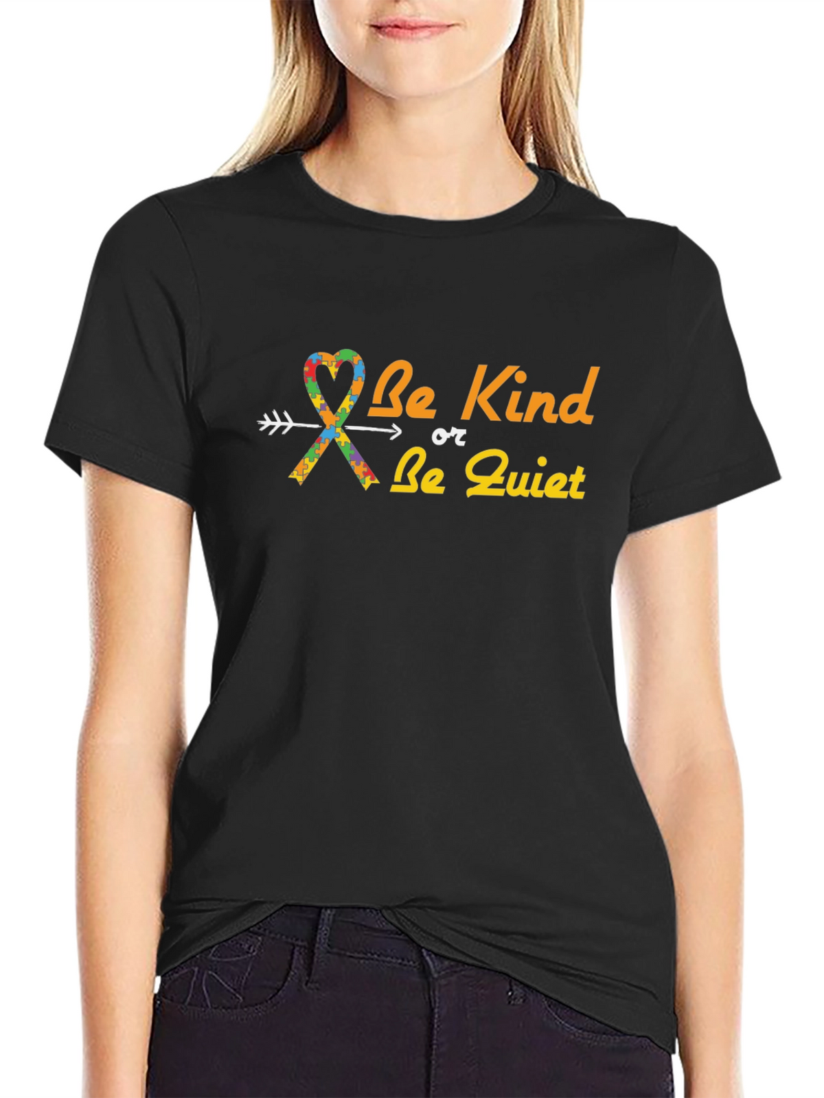 Be Kind Or Be Quiet T-Shirt Autism Awareness