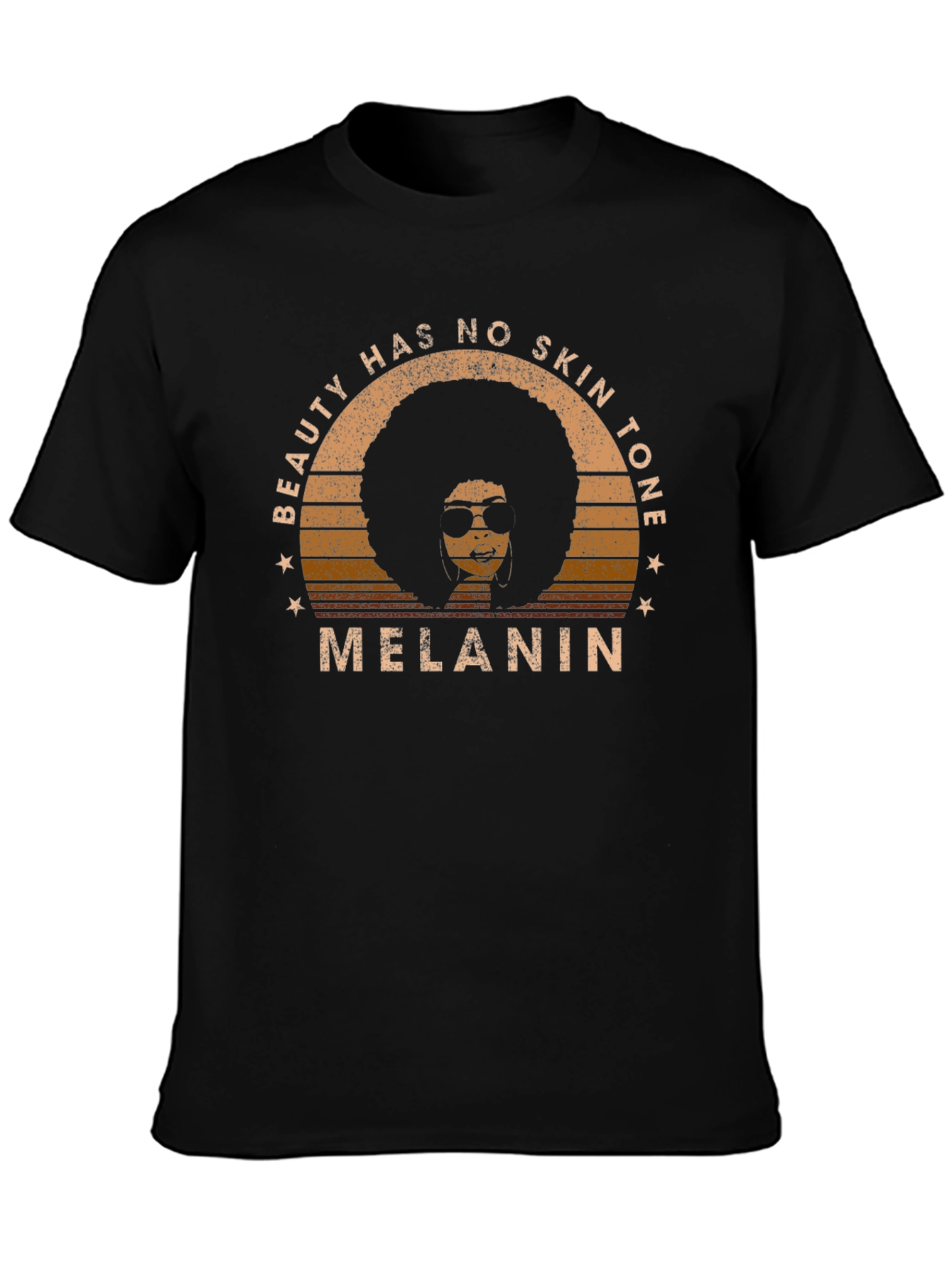 Beauty Has No Skin Tone Melanin Graphic Tee