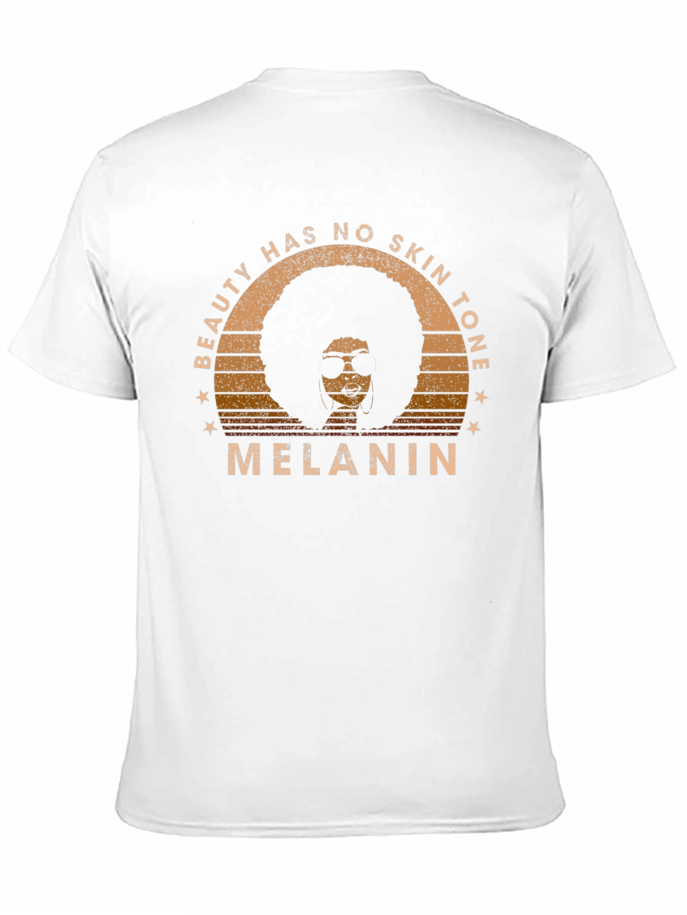Beauty Has No Skin Tone Melanin Graphic Tee