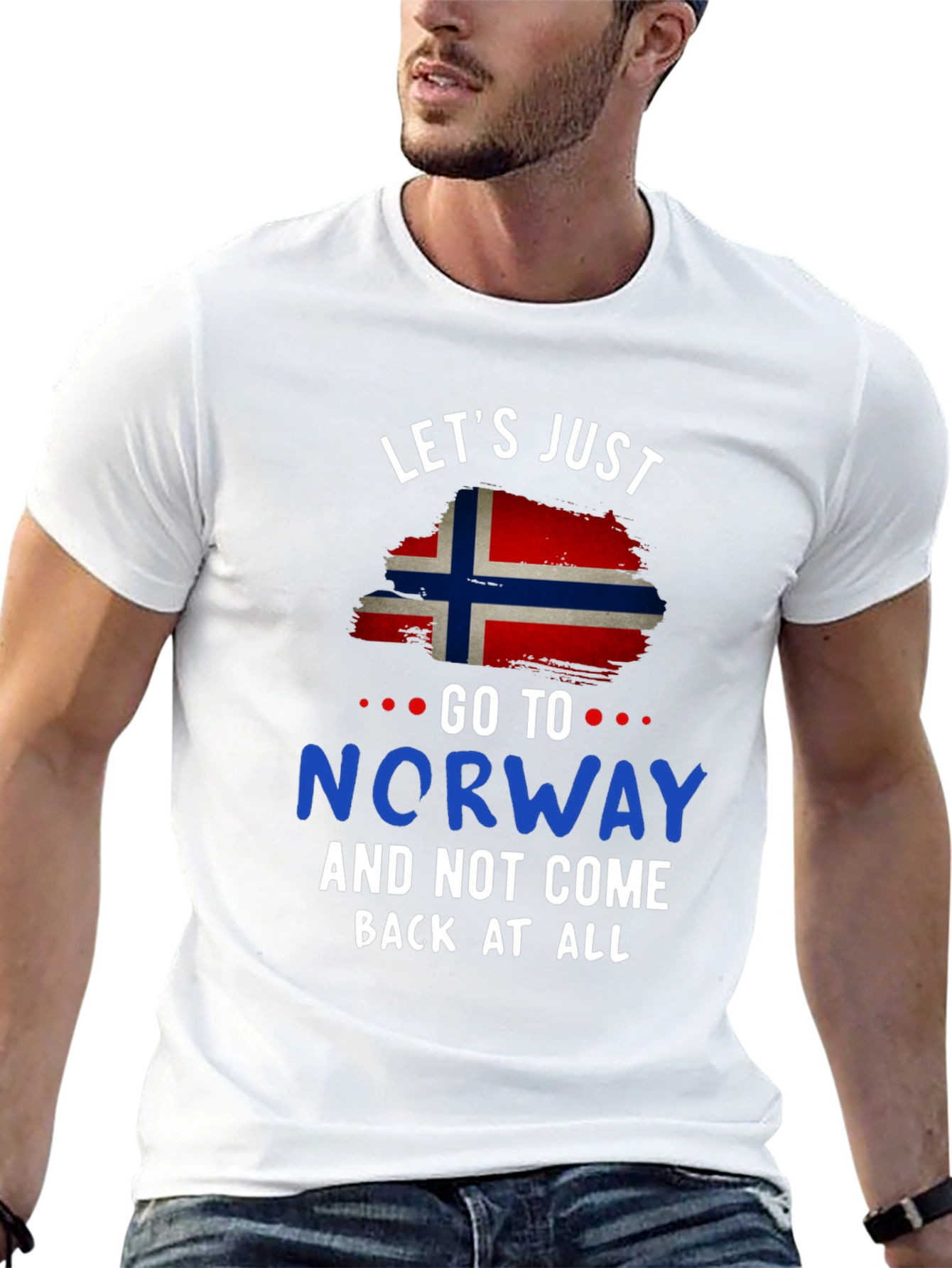 Norway Flag Graphic Tee - Lets Just Go!