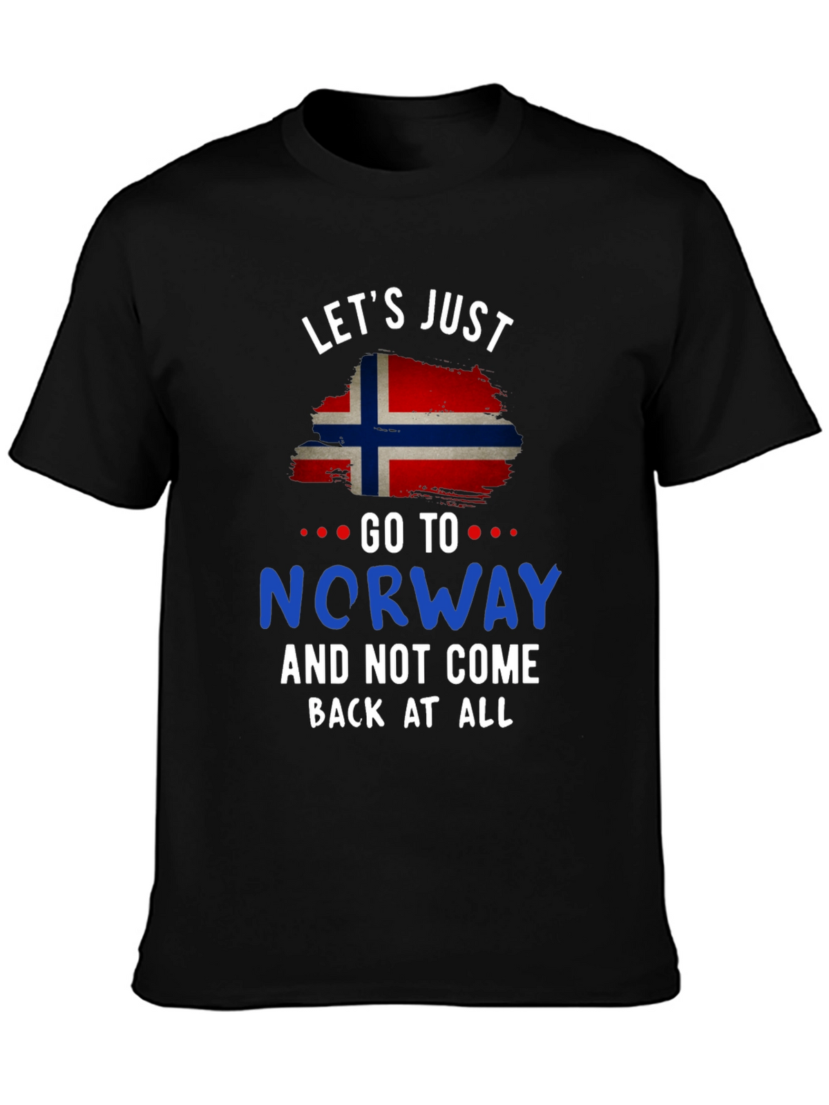 Norway Flag Graphic Tee - Lets Just Go!
