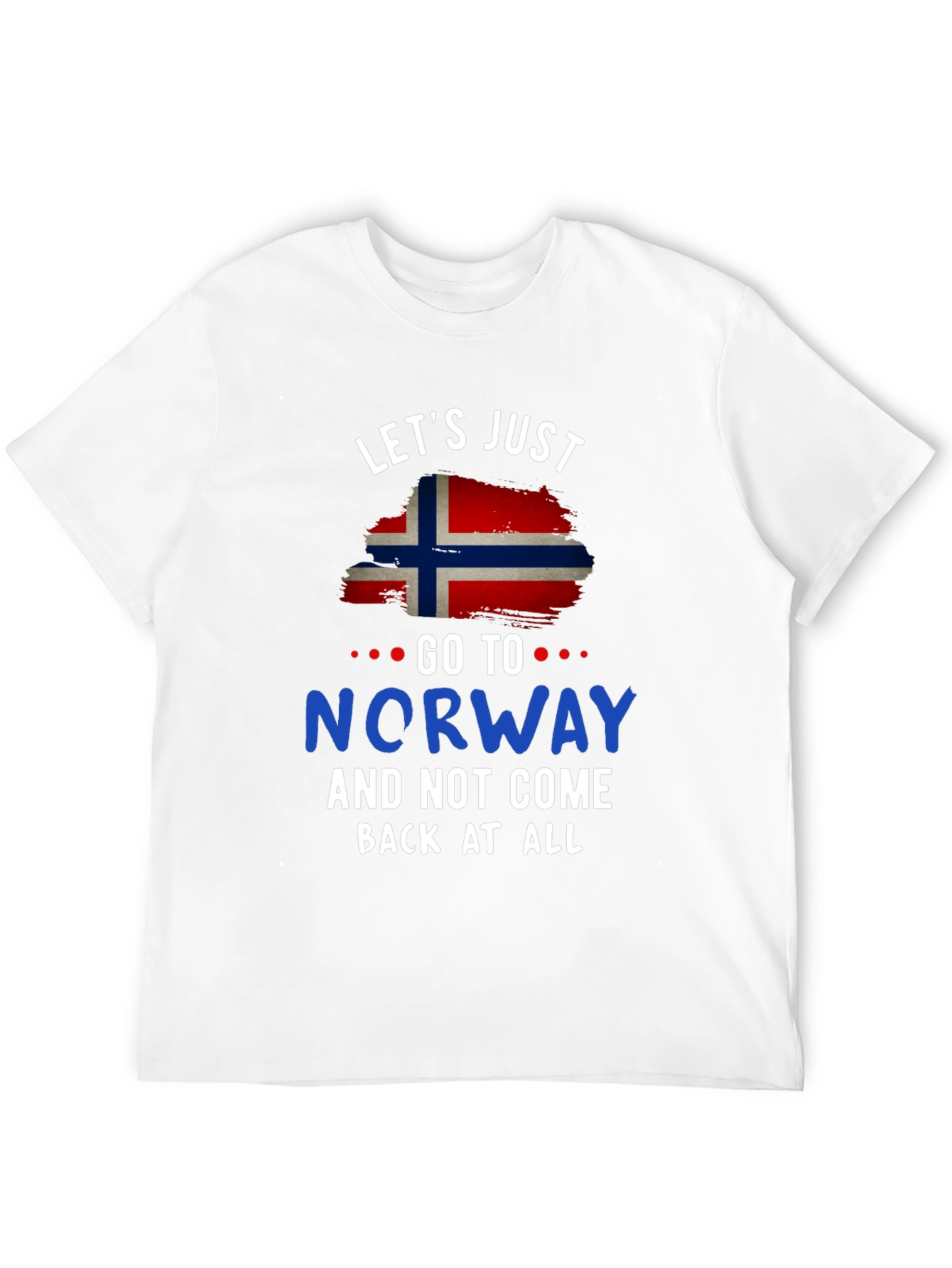 Norway Flag Graphic Tee - Lets Just Go!