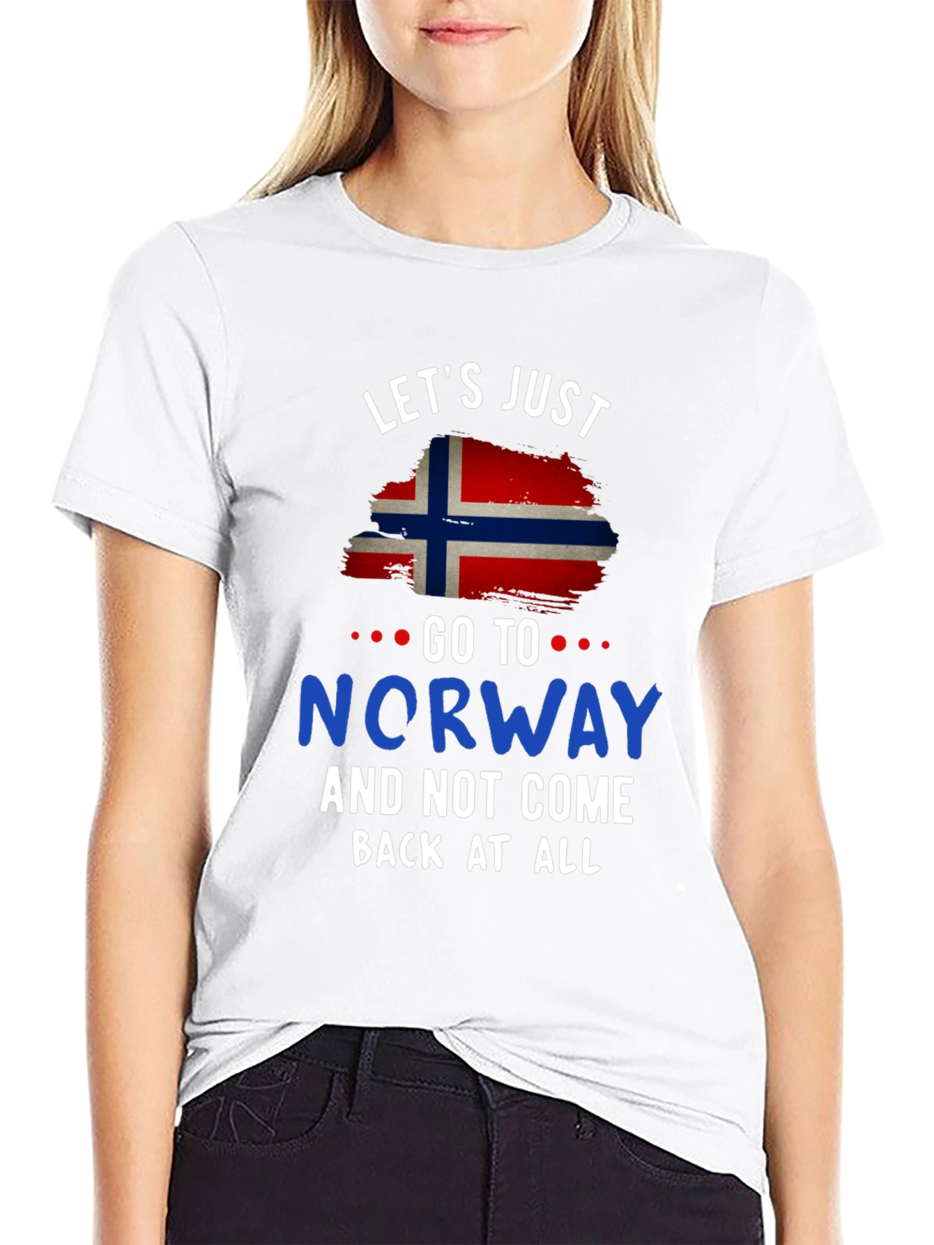 Norway Flag Graphic Tee - Lets Just Go!