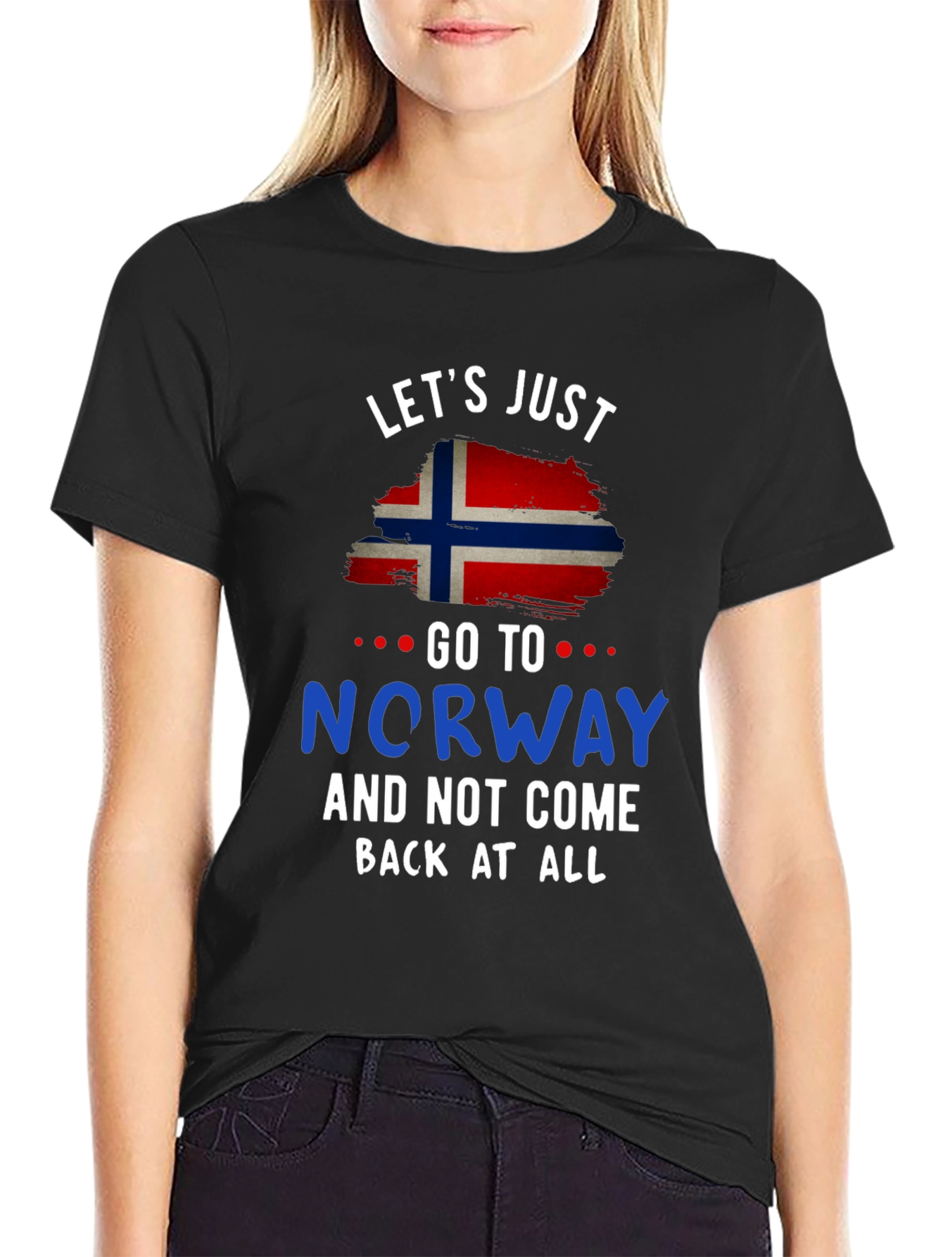 Norway Flag Graphic Tee - Lets Just Go!