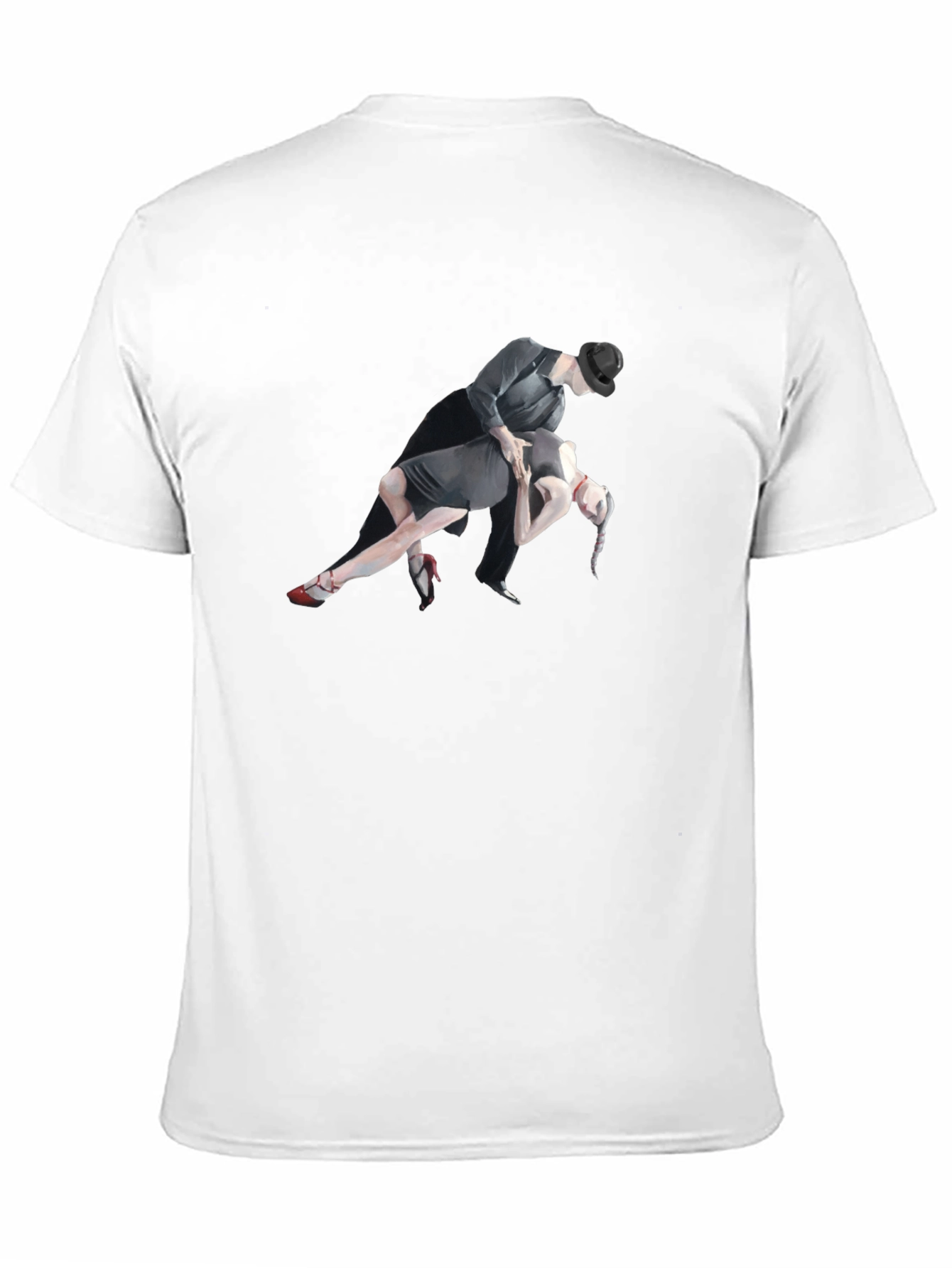Tango Dance Graphic Tee - Stylish Black T-Shirt